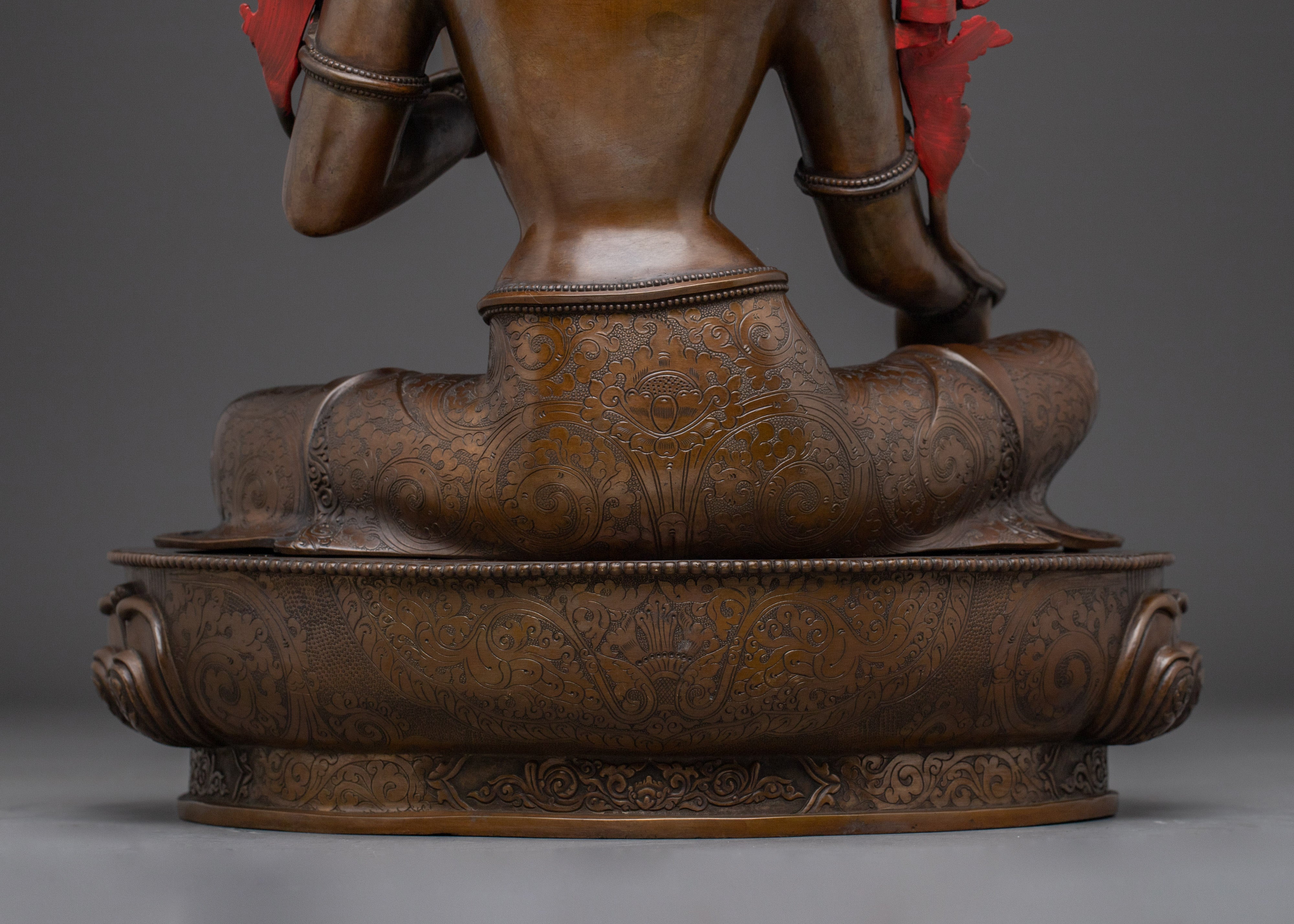 Sacred Feminine Statue of Green Tara | Bodhisattva of Compassion