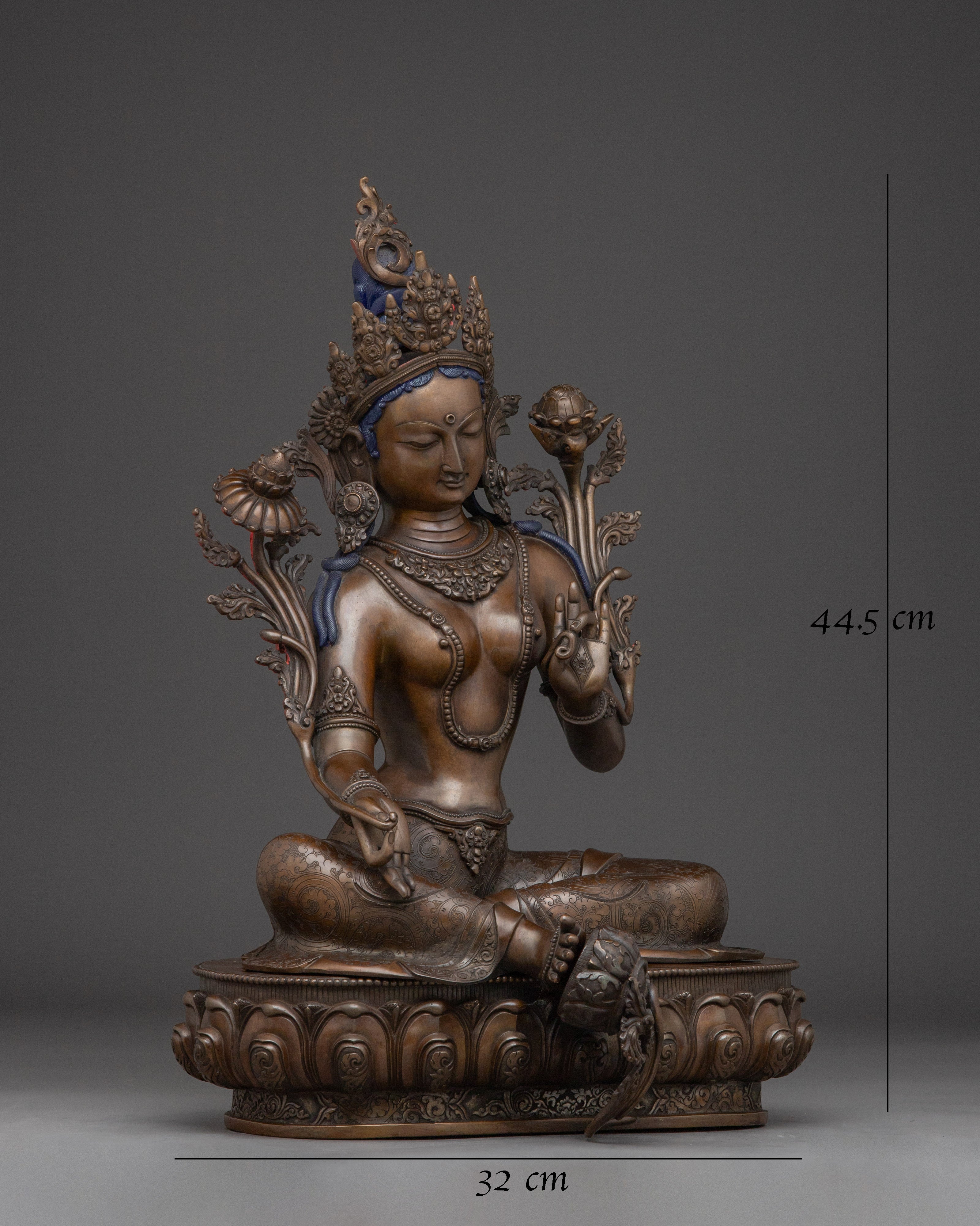 sacred-feminine-statue-of-green-tara