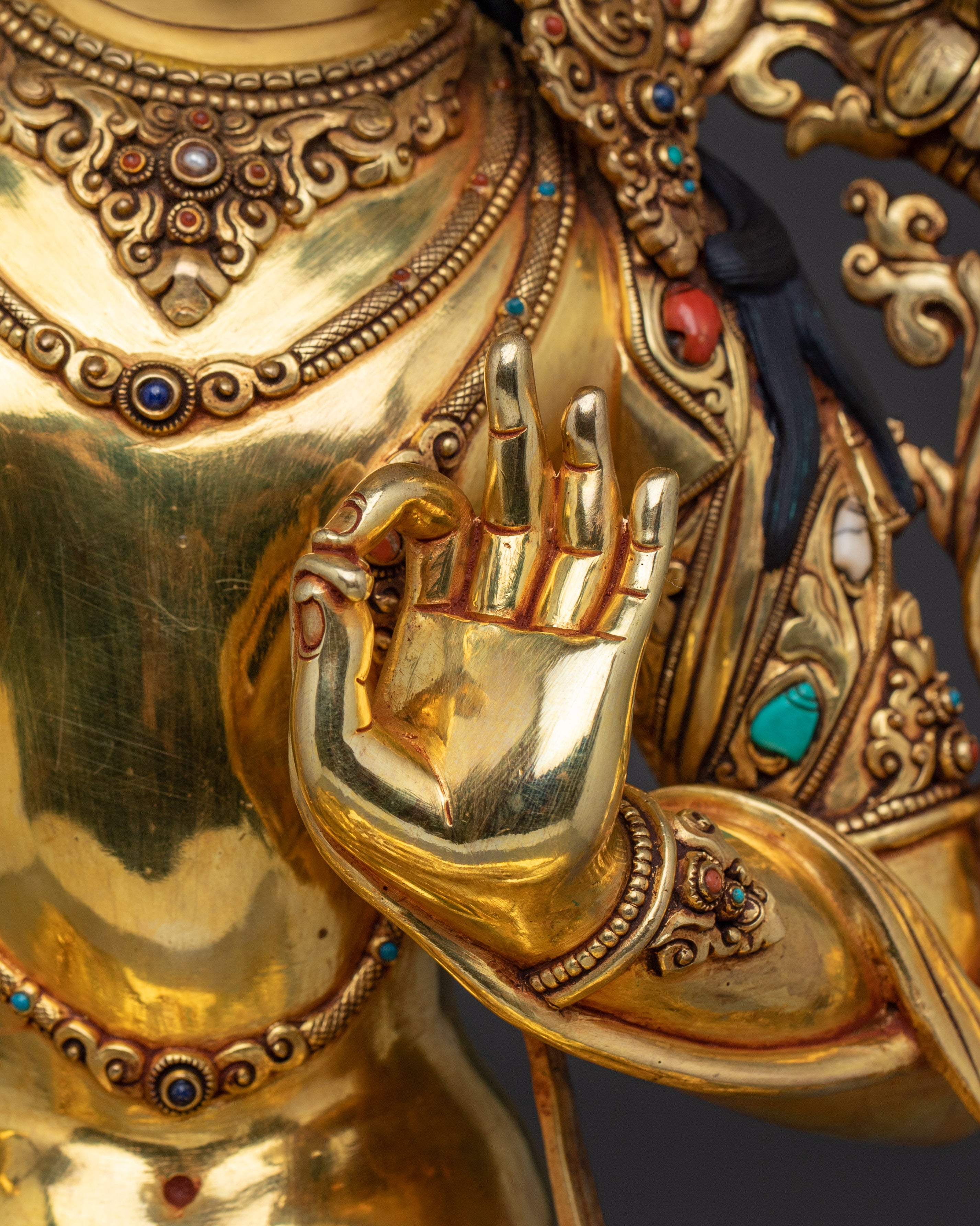 Handmade Supreme Wisdom Manjushri Art | Wisdom Bodhisattva Statue