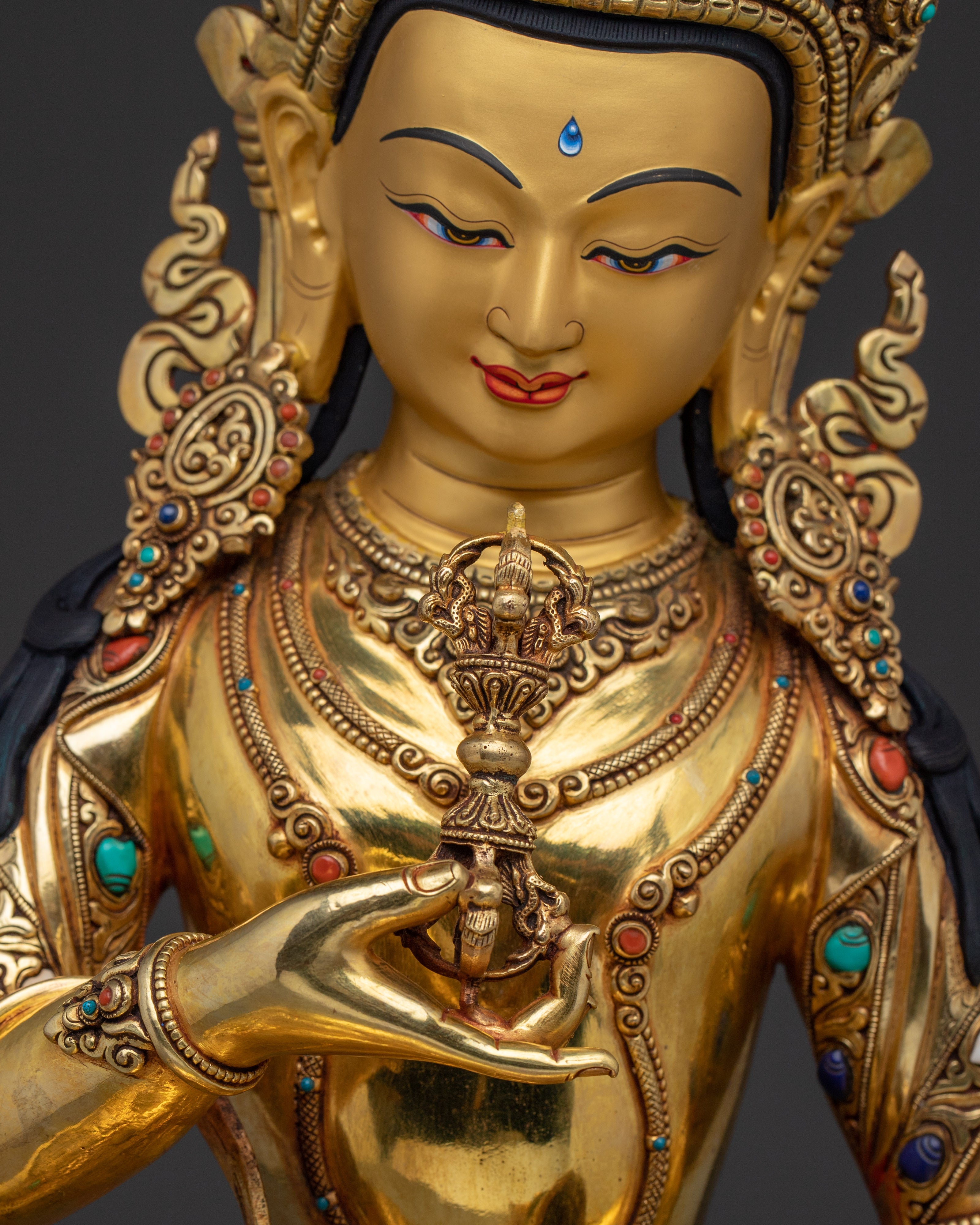 Golden Vajrasattva Purification Deity Artwork | Embodiment of Purification