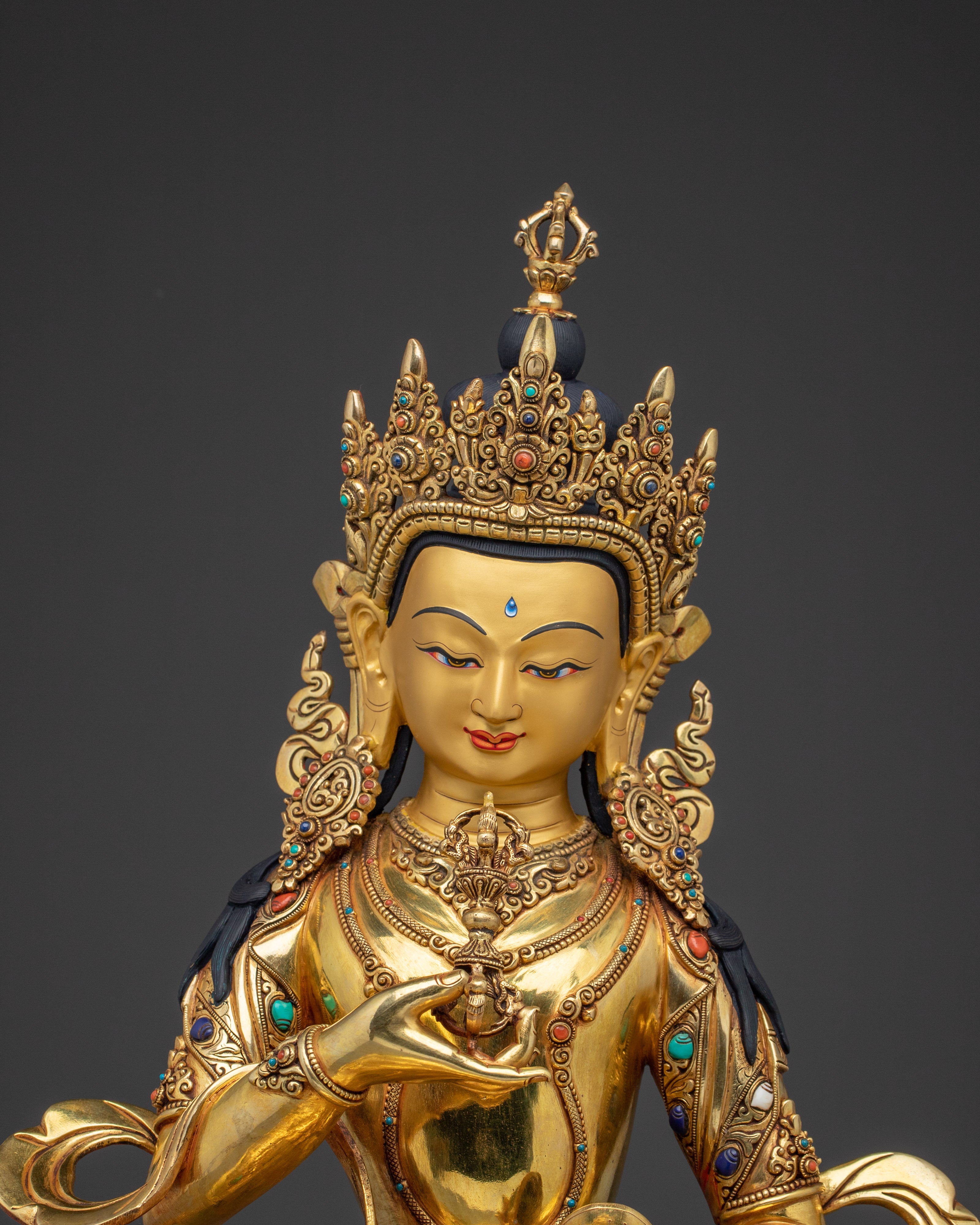 Golden Vajrasattva Purification Deity Artwork | Embodiment of Purification