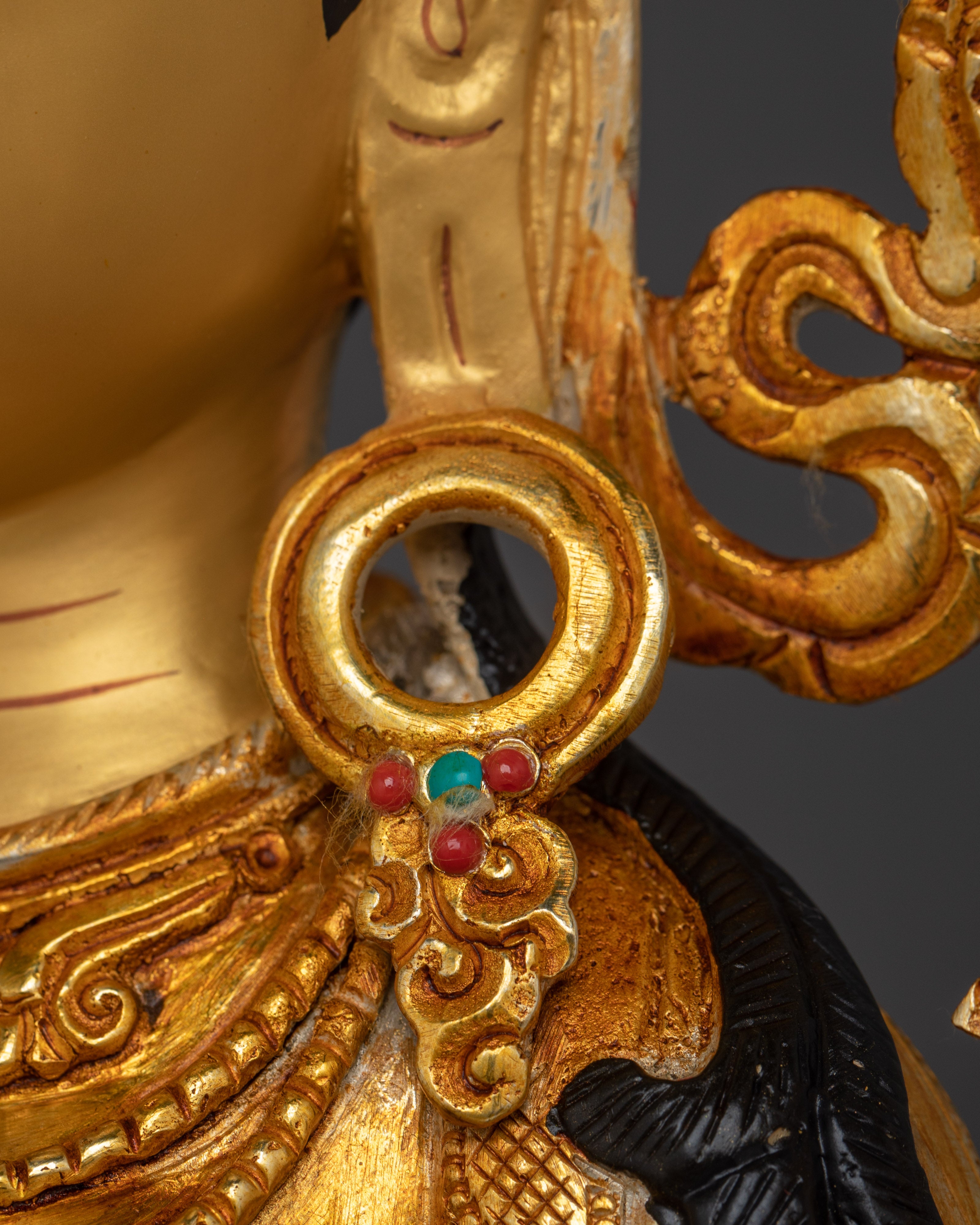 Handcrafted Green Tara with Gemstones for Altar | Syamatara Feminine Energy & Healing