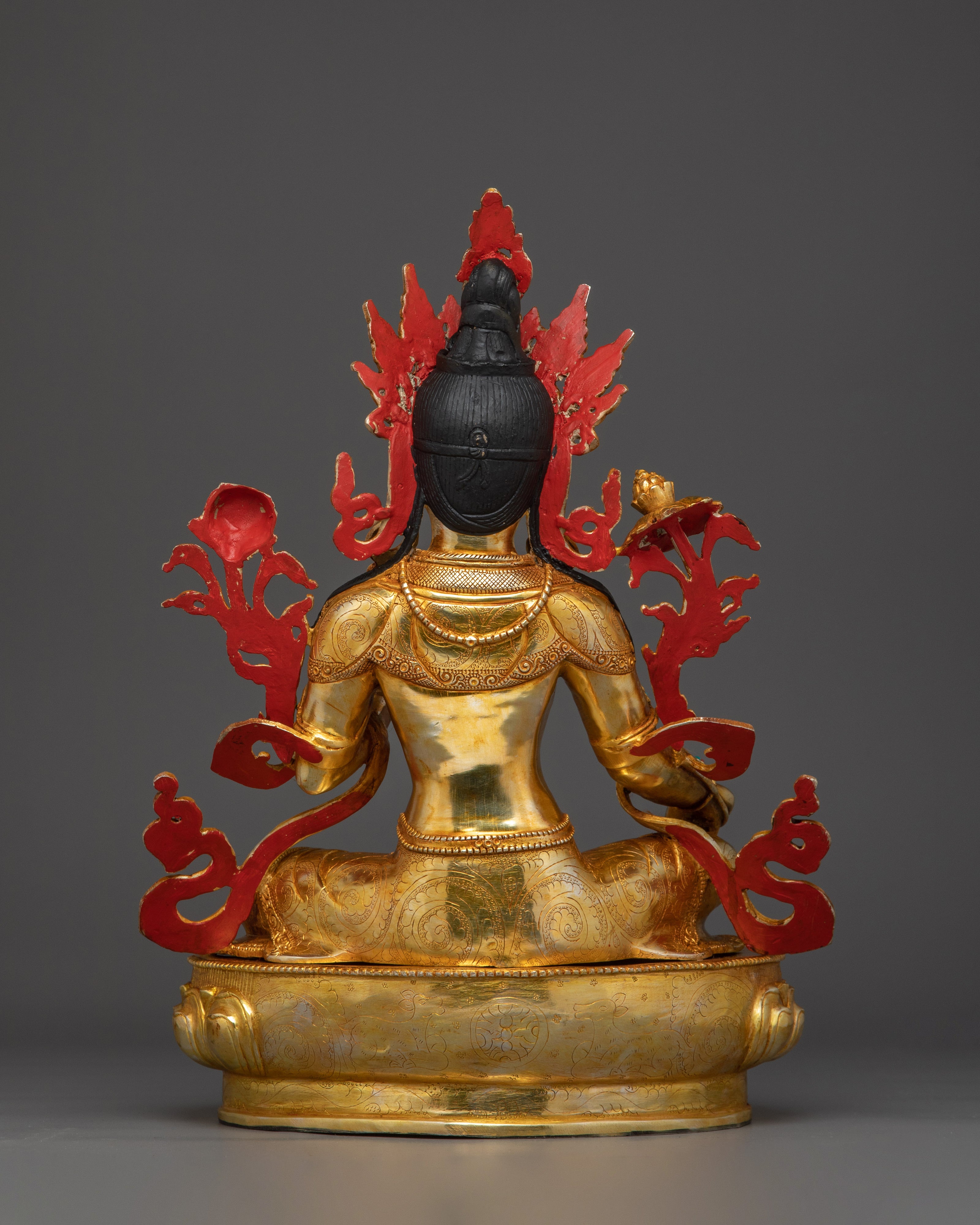 Handcrafted Green Tara with Gemstones for Altar | Syamatara Feminine Energy & Healing