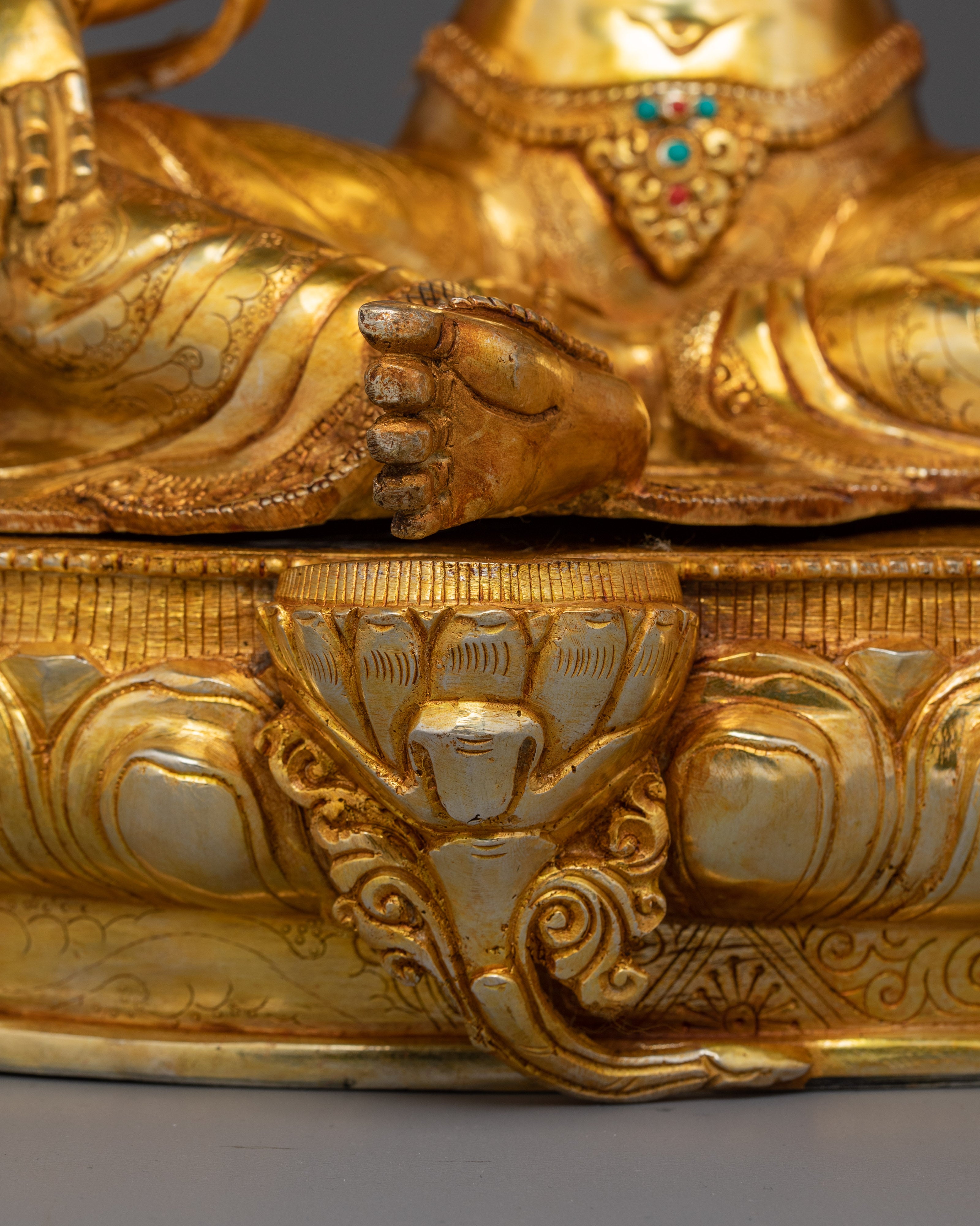 Handcrafted Green Tara with Gemstones for Altar | Syamatara Feminine Energy & Healing