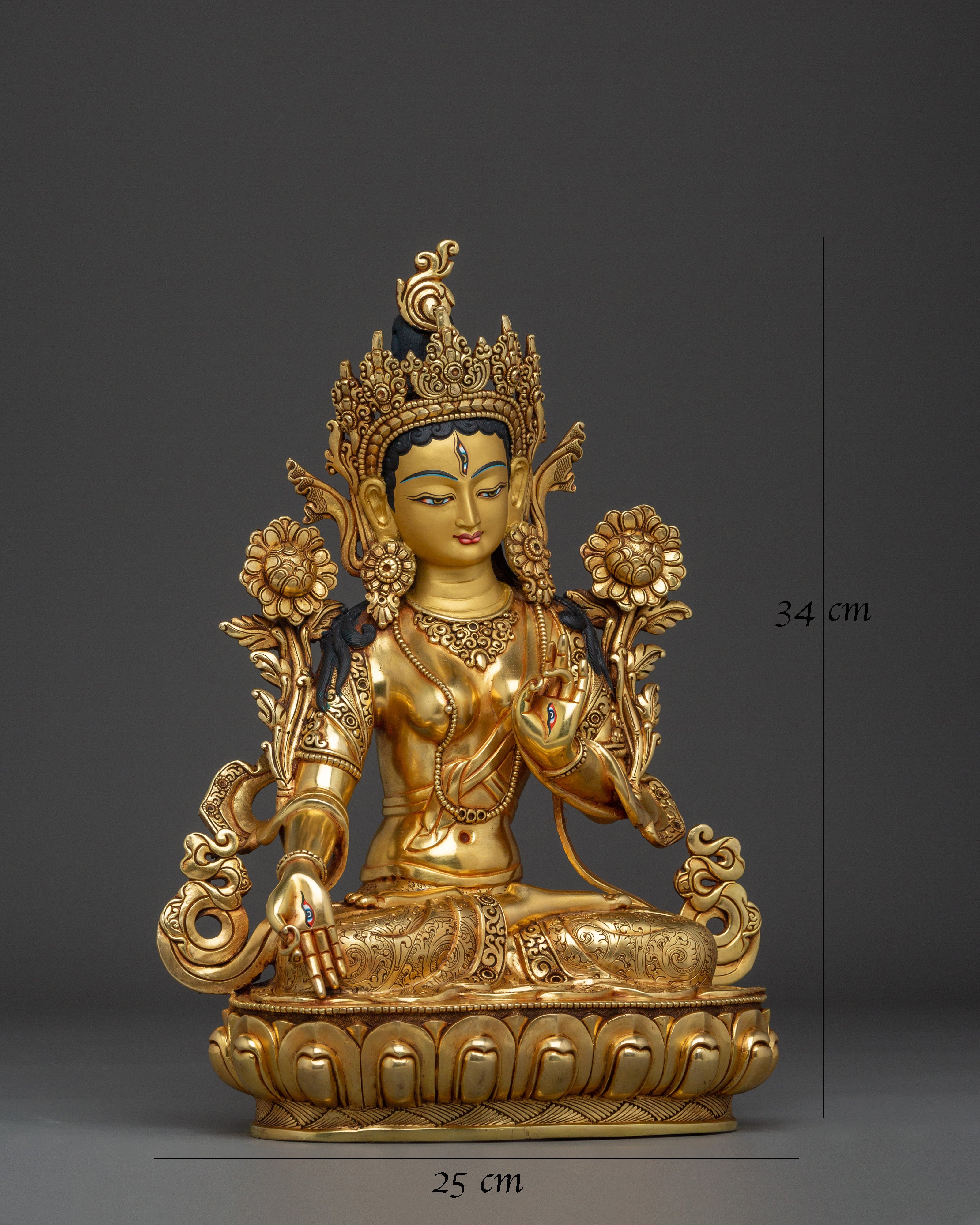 White Tara Art - Tibetan Buddhism Healing Deity