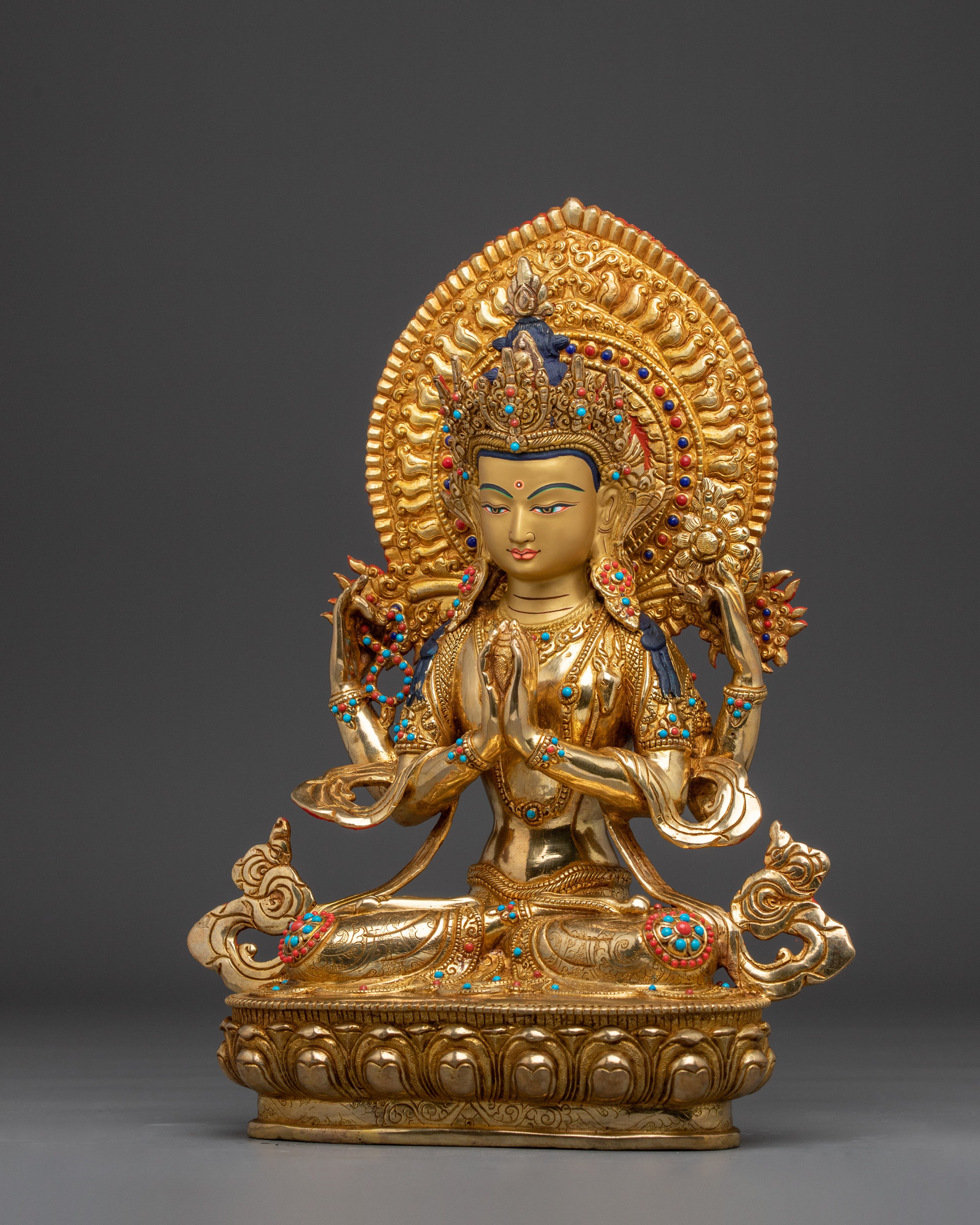 Bodhisattva of Kindness Chenrezig Statue | Avalokiteshvara Artwork