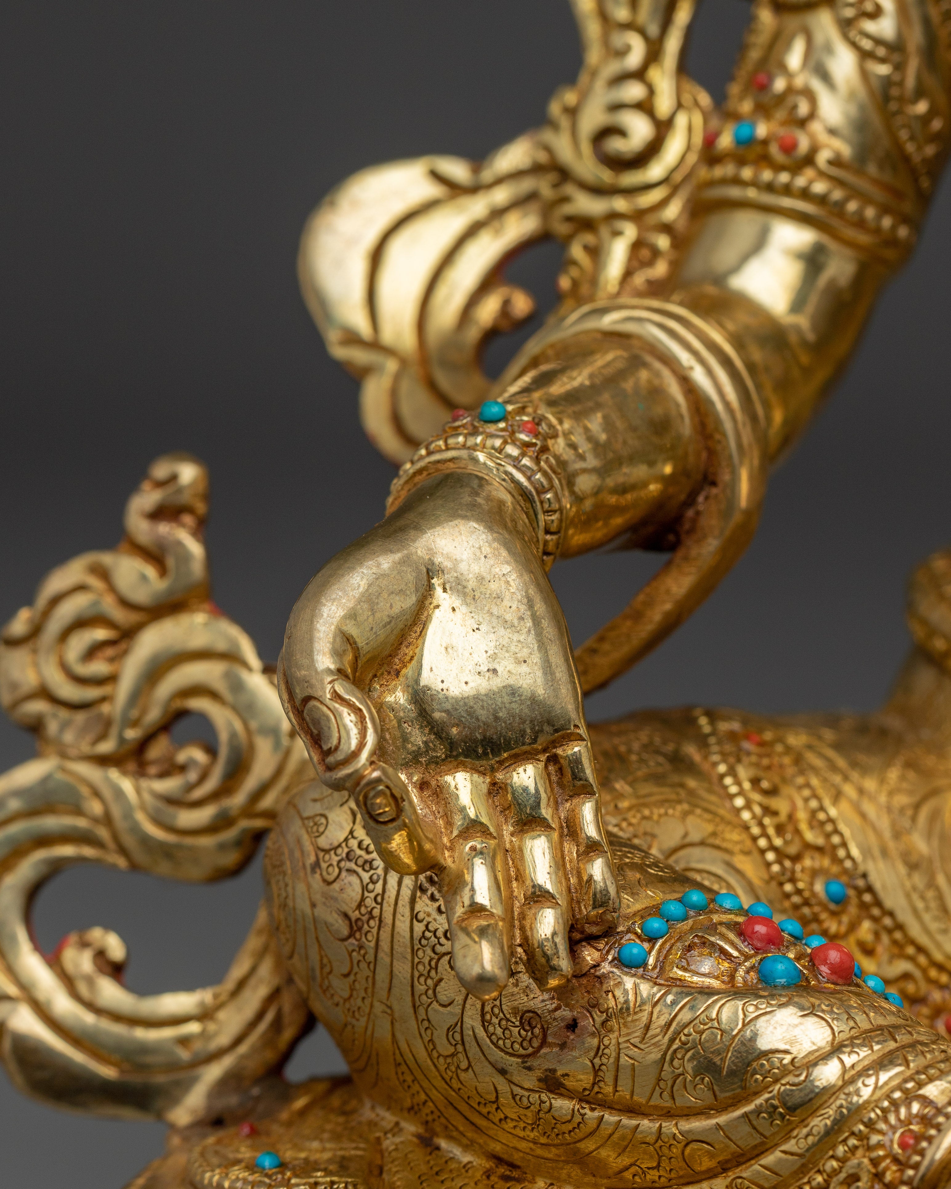 Handmade Peaceful Green Tara Art | Shyama Tara - Mother of All Buddhas