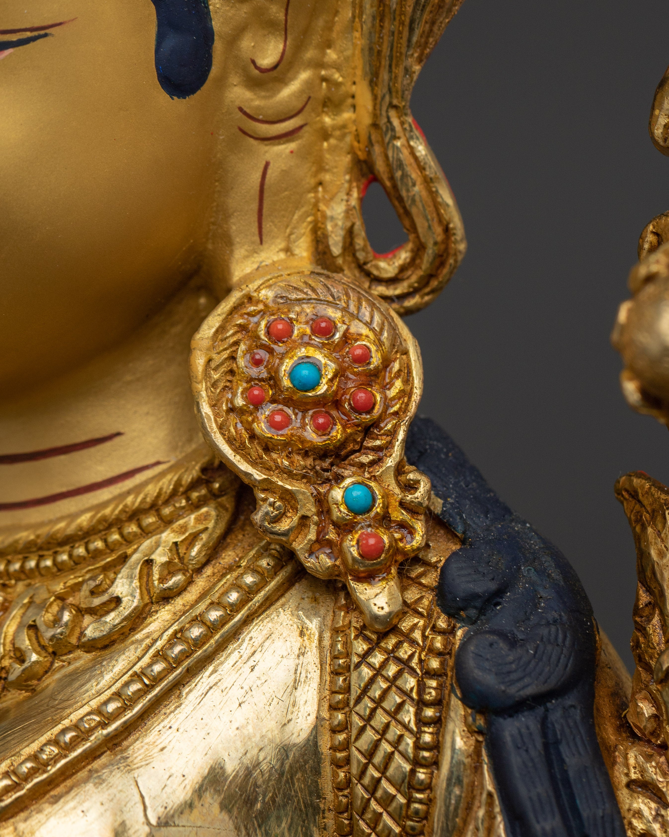 Handmade Peaceful Green Tara Art | Shyama Tara - Mother of All Buddhas