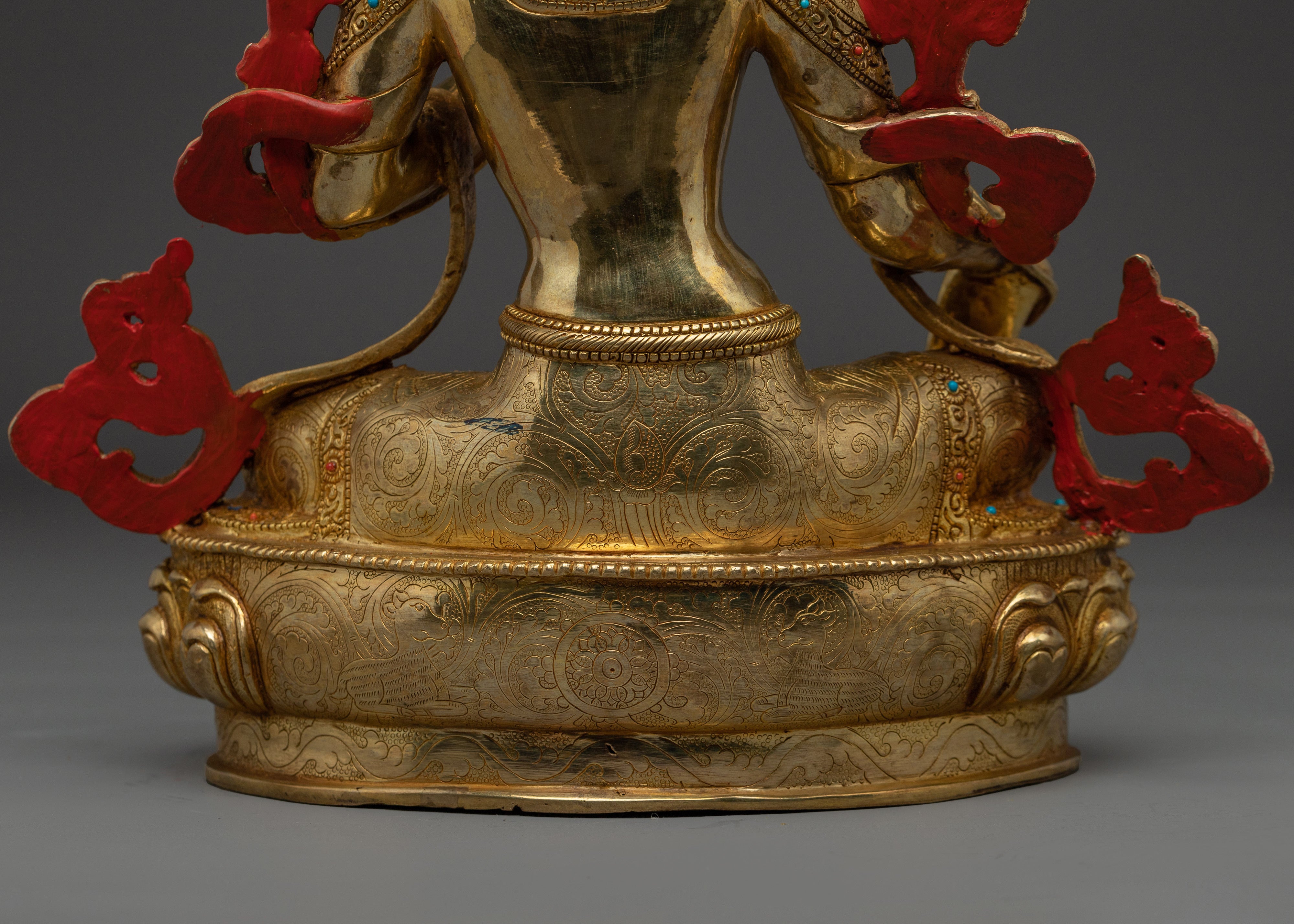 Handmade Peaceful Green Tara Art | Shyama Tara - Mother of All Buddhas