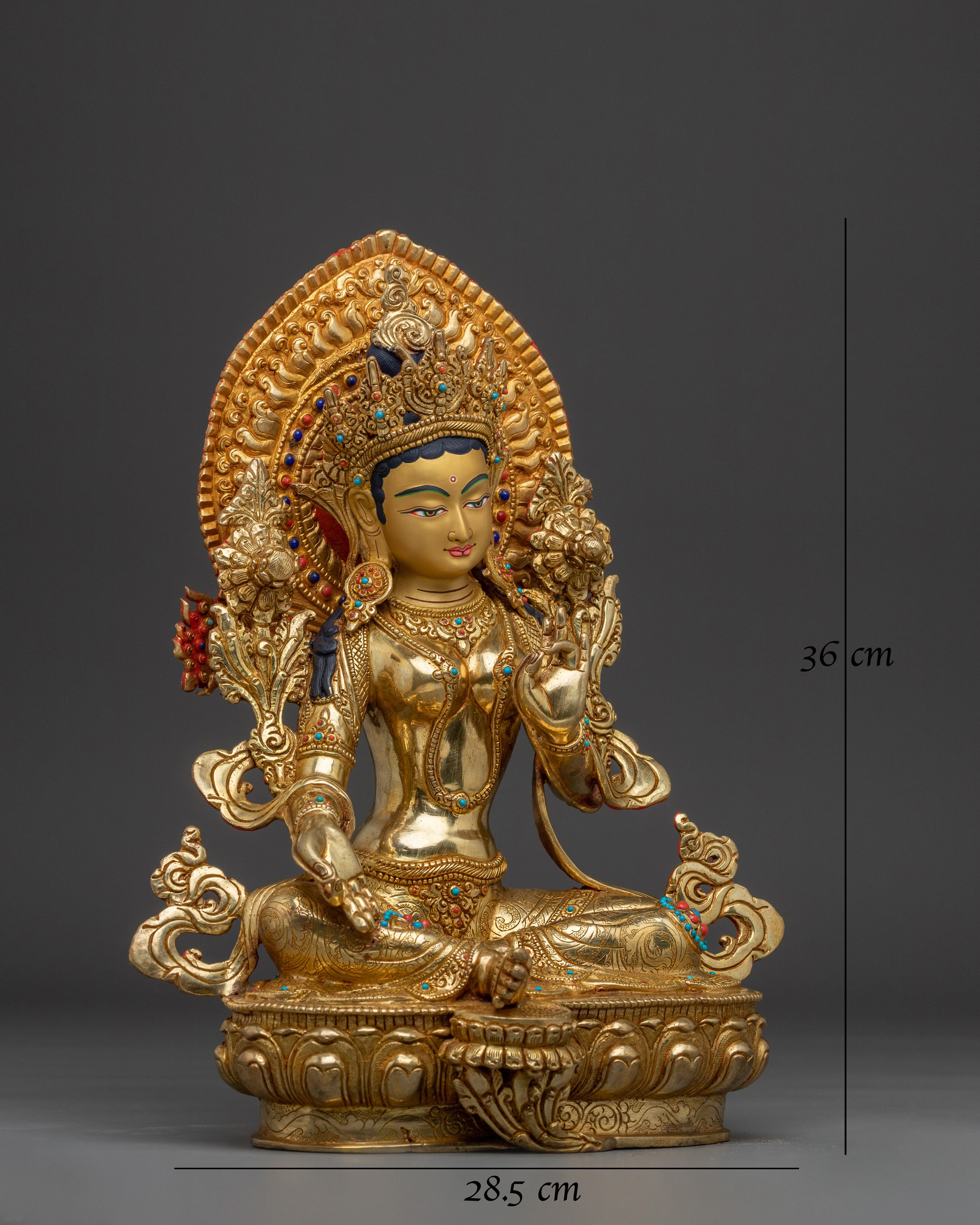 Peaceful Green Tara Art