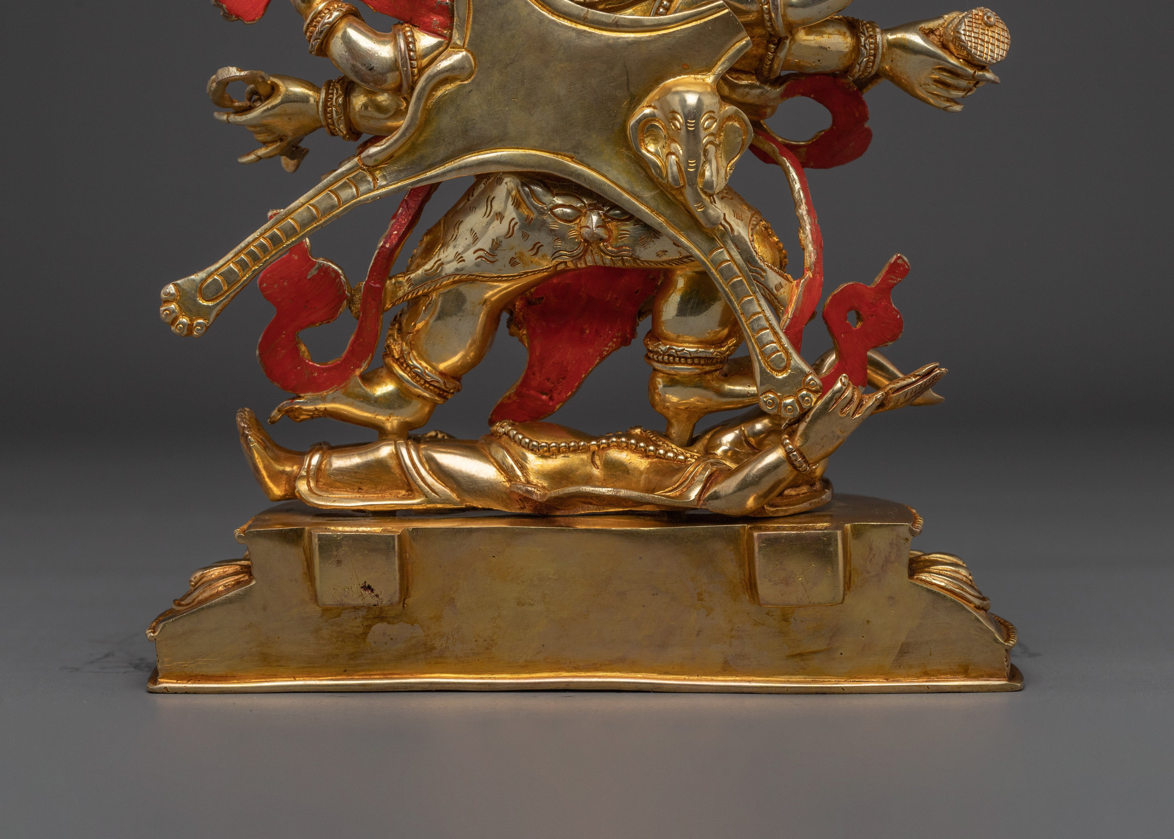 Handcrafted Six Armed Mahakala Statue for Meditation | Fierce Buddhist Protector