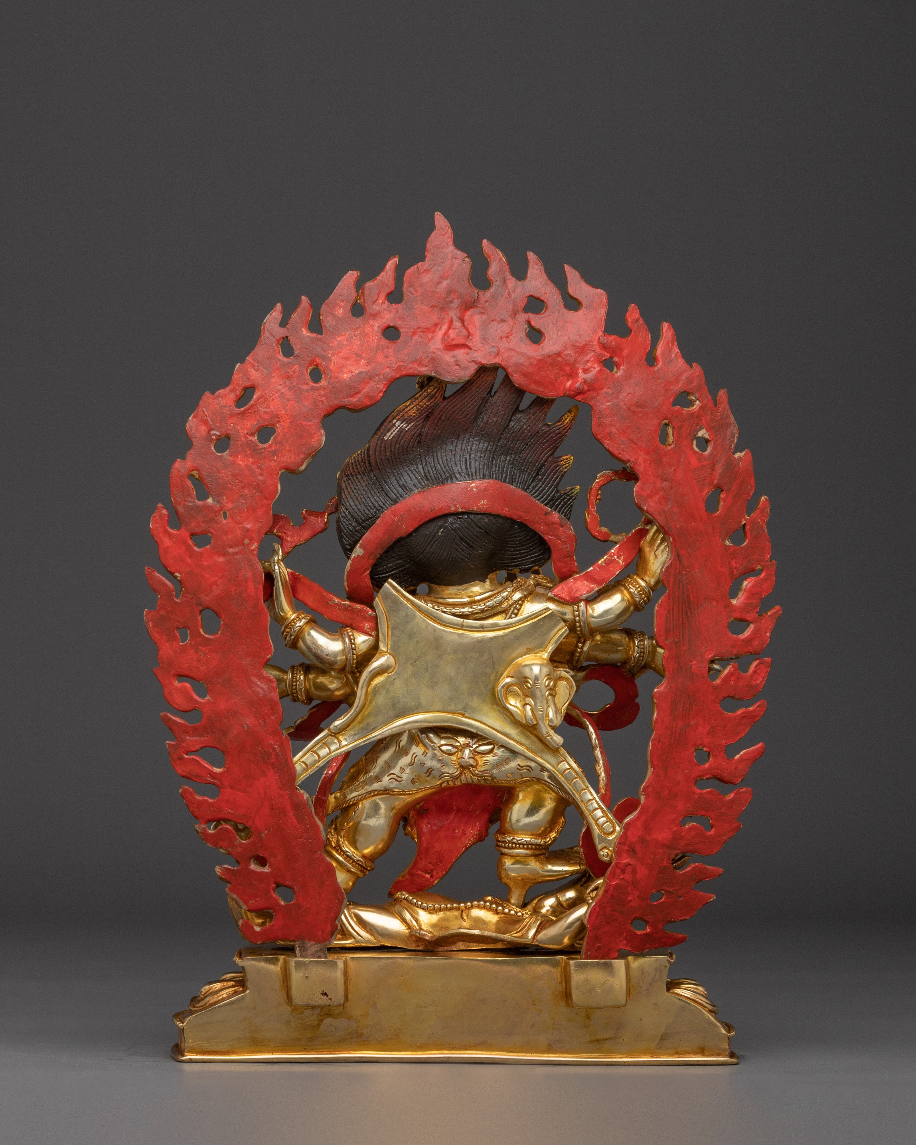 Handcrafted Six Armed Mahakala Statue for Meditation | Fierce Buddhist Protector