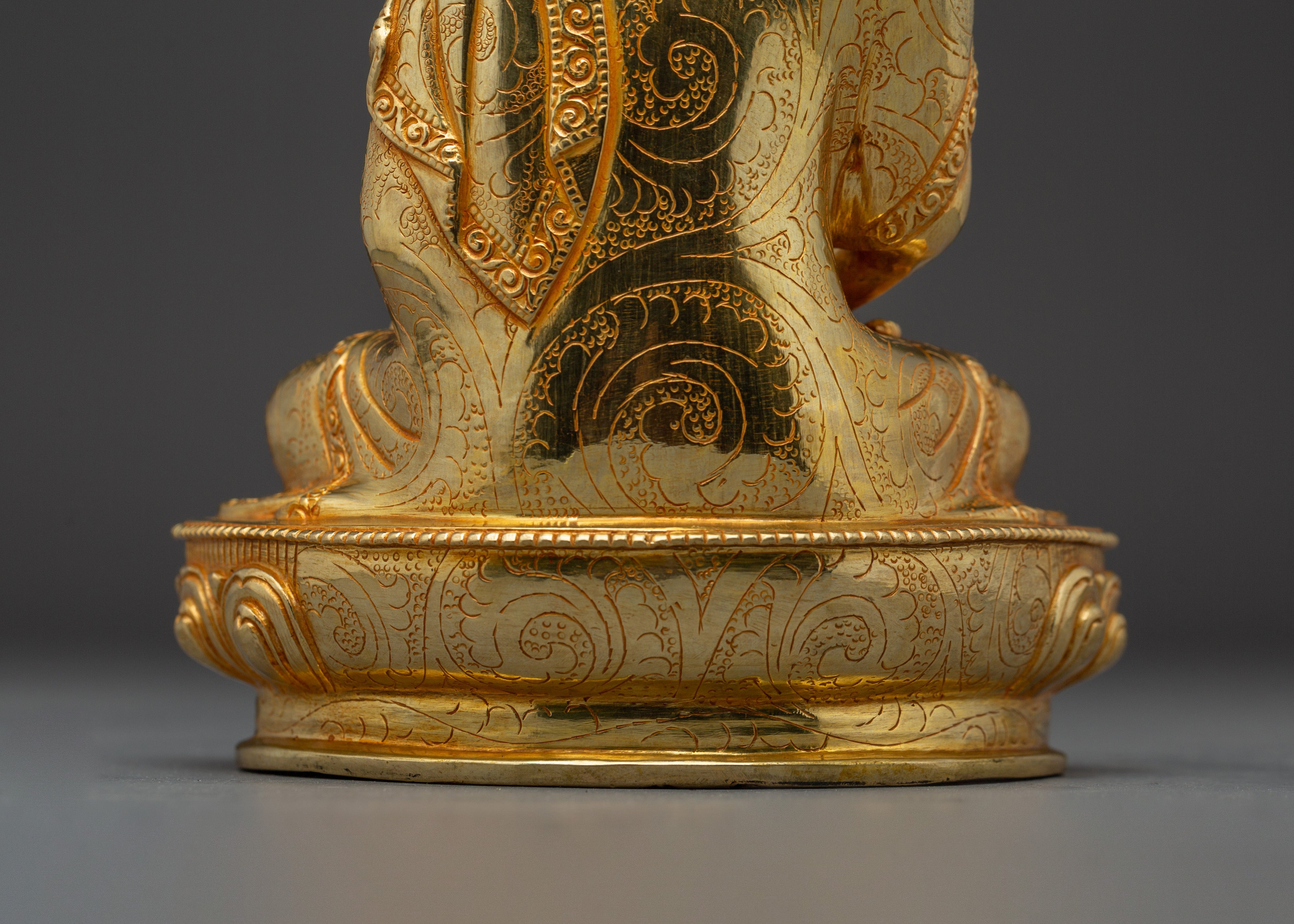 Buddhist Altar Set Amitabha, Chenrezig, and Guru Rinpoche Statues | Spiritual Decor Set