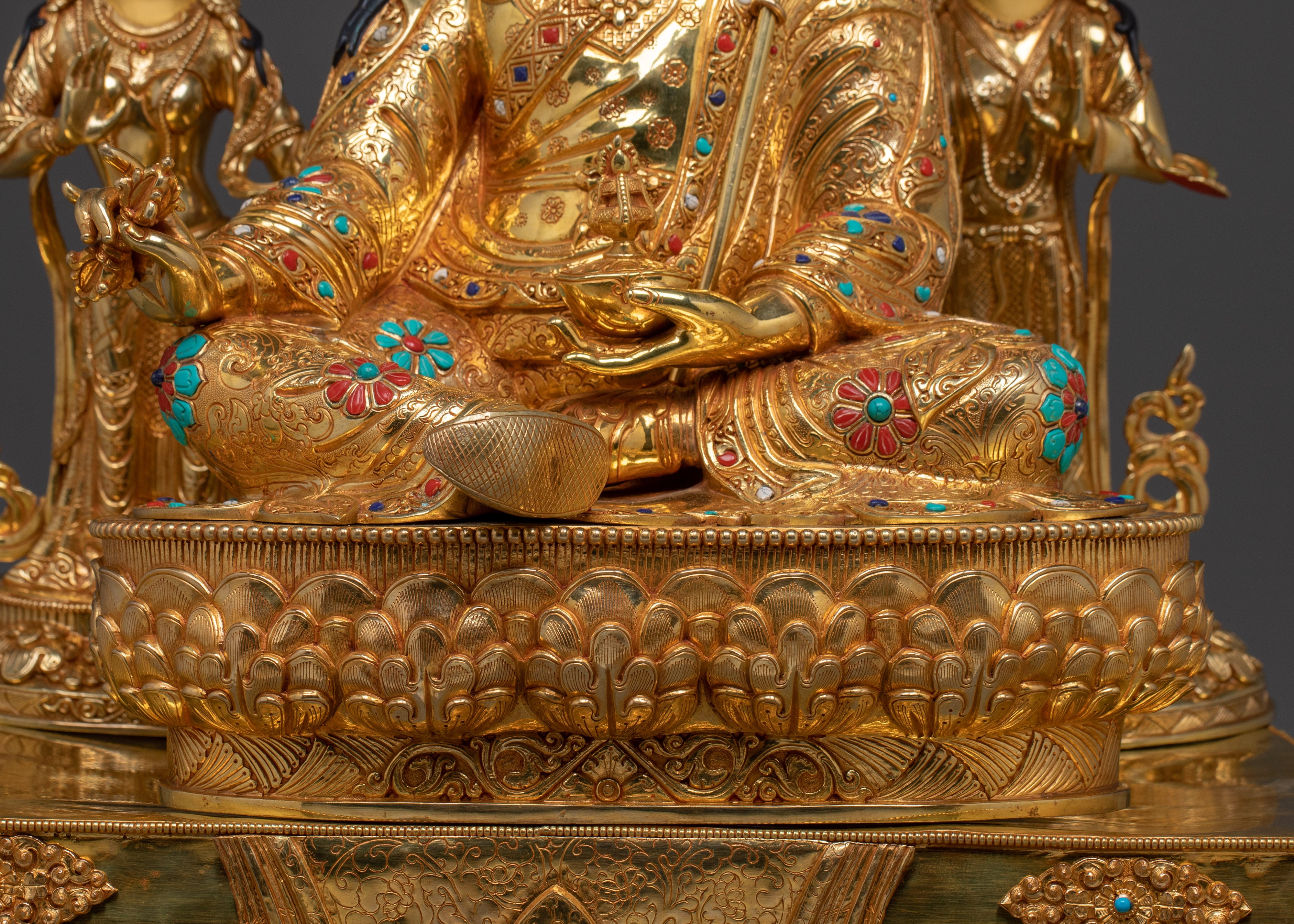 Guru Rinpoche on Throne | Spiritual Altar Decor