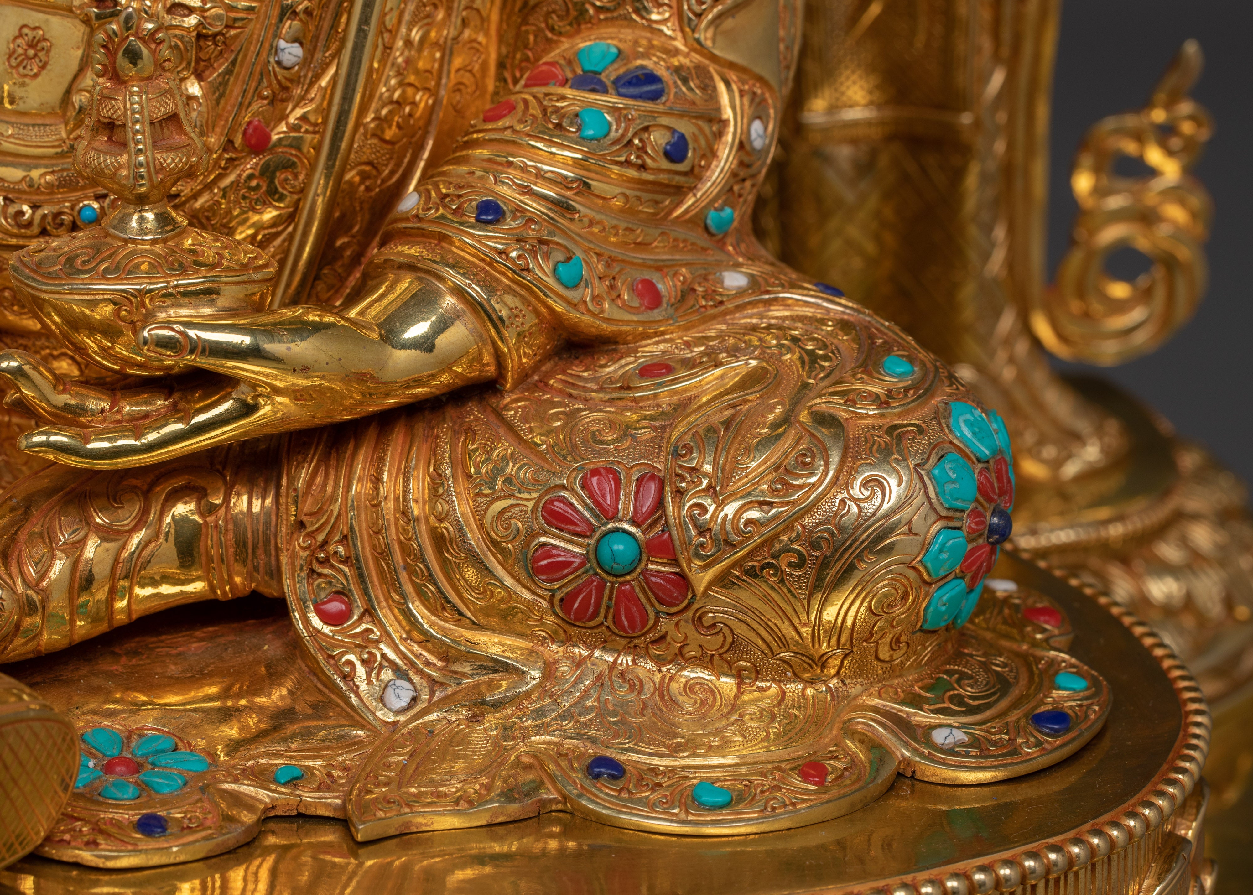 Guru Rinpoche on Throne | Spiritual Altar Decor