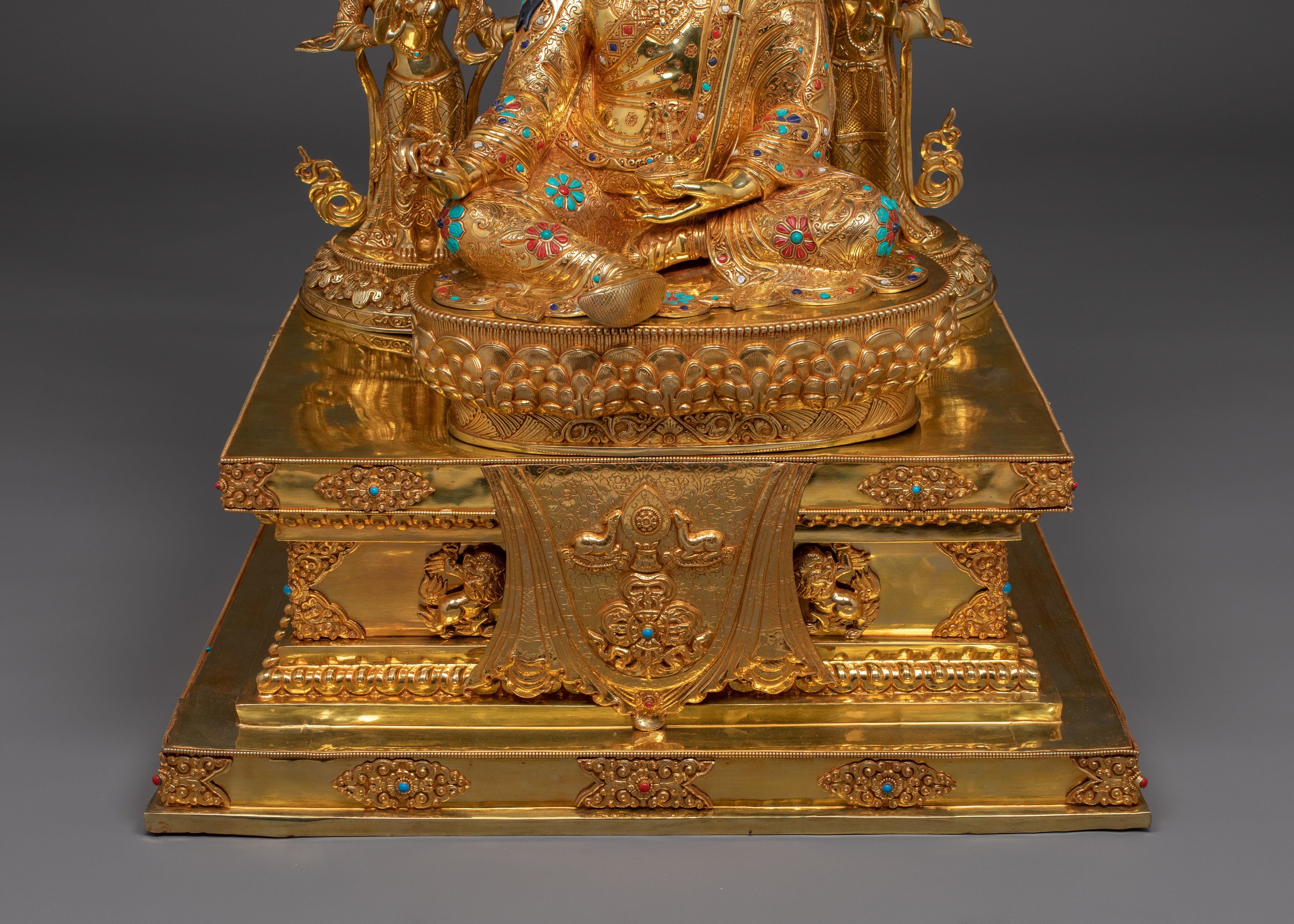 Guru Rinpoche on Throne | Spiritual Altar Decor