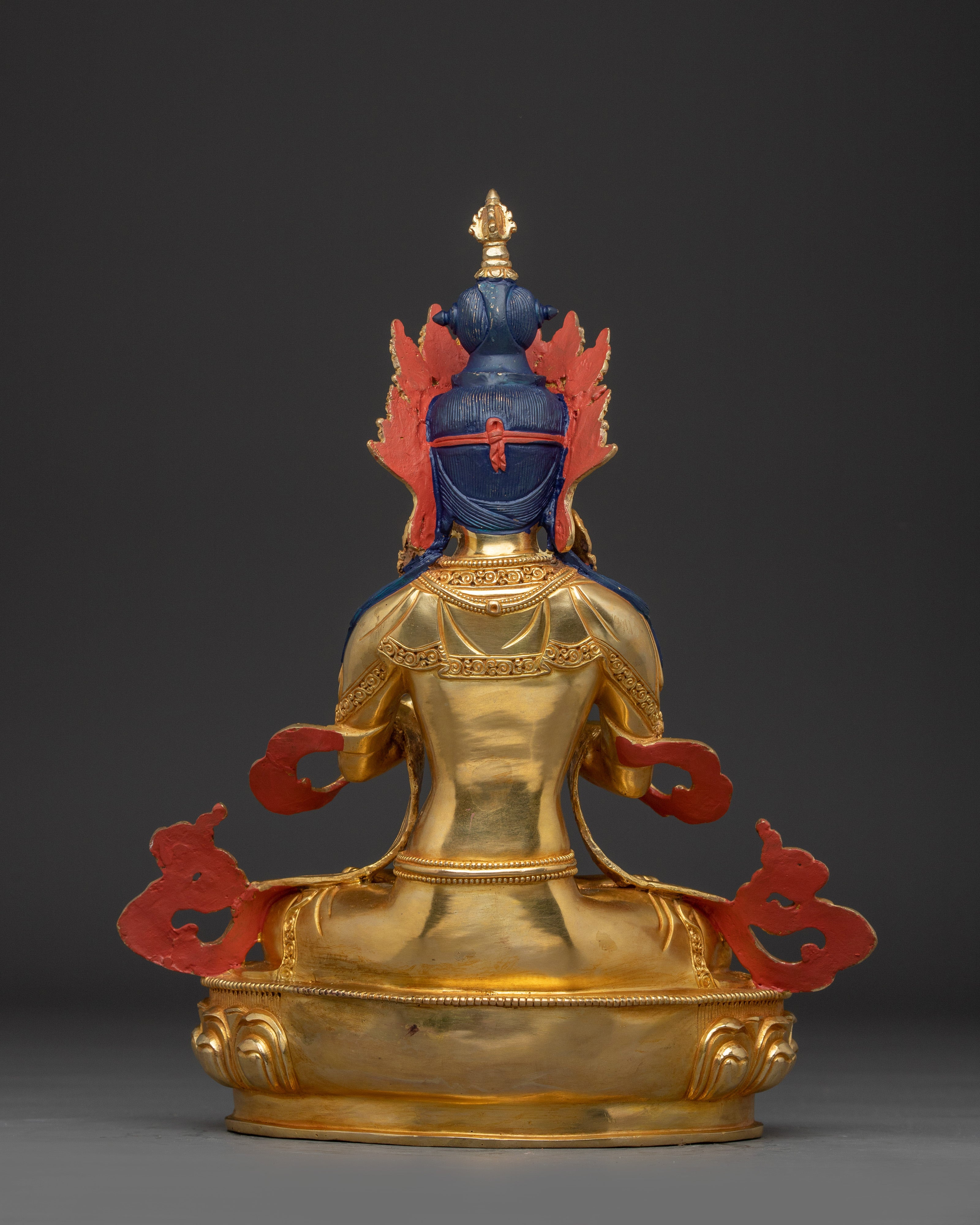 Vajradhara Statue 24K Gold Gilded Copper | The Supreme Tantric Buddha of Enlightenment