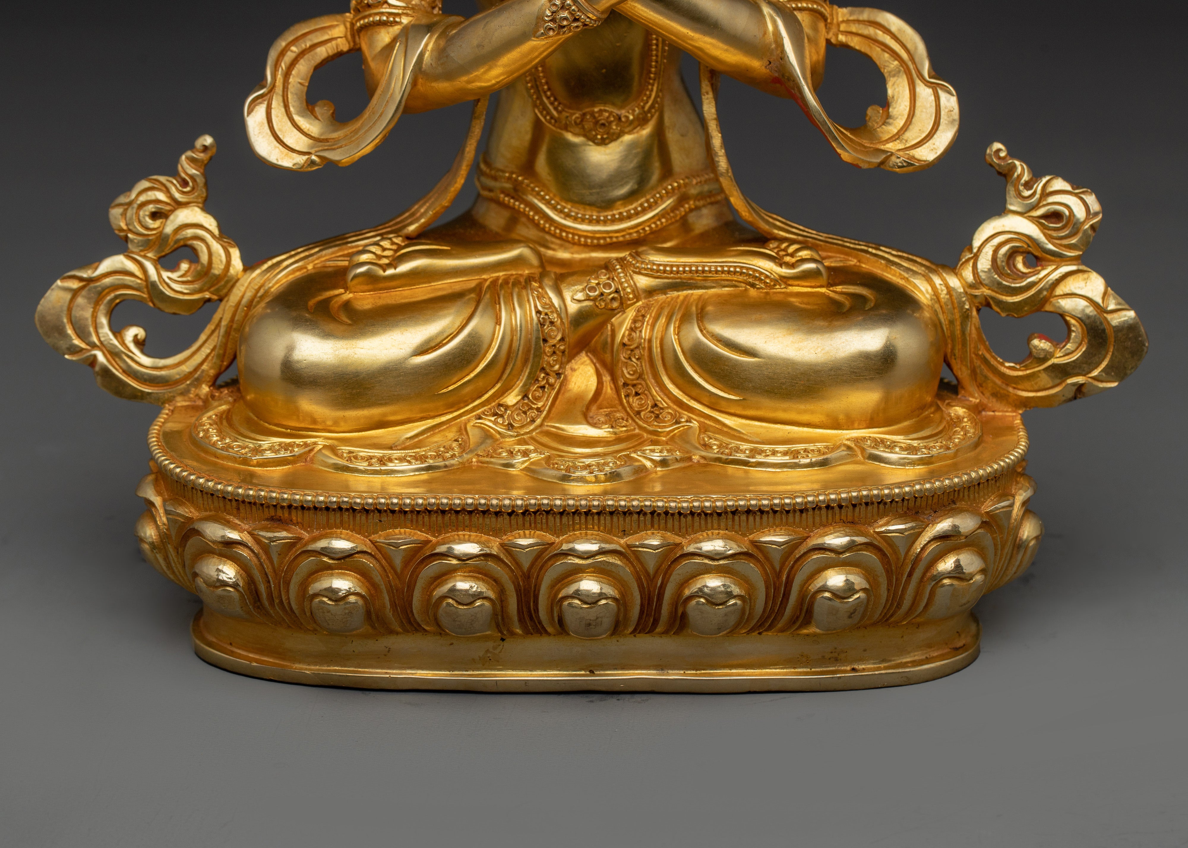 Vajradhara Statue 24K Gold Gilded Copper | The Supreme Tantric Buddha of Enlightenment