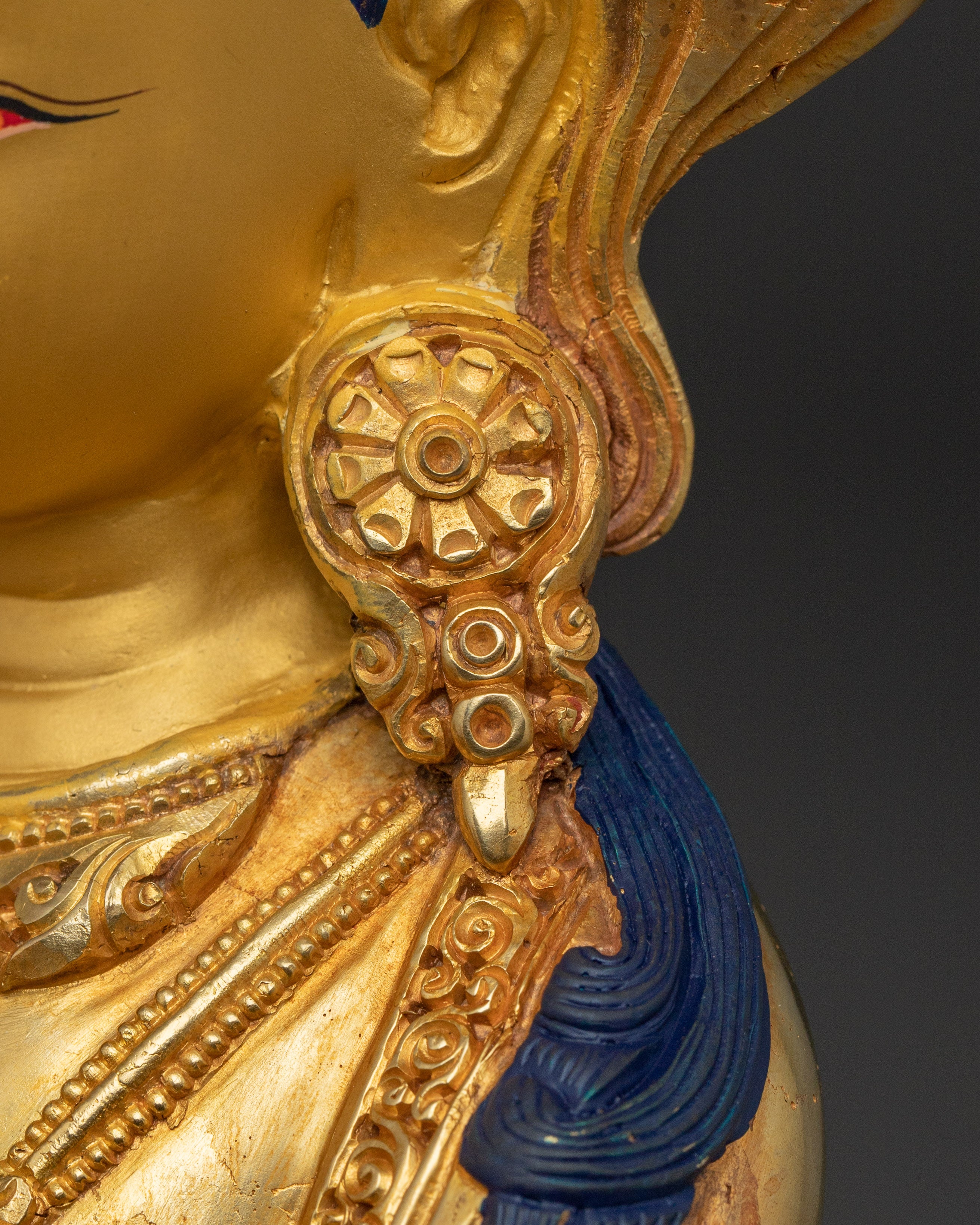 Vajradhara Statue 24K Gold Gilded Copper | The Supreme Tantric Buddha of Enlightenment