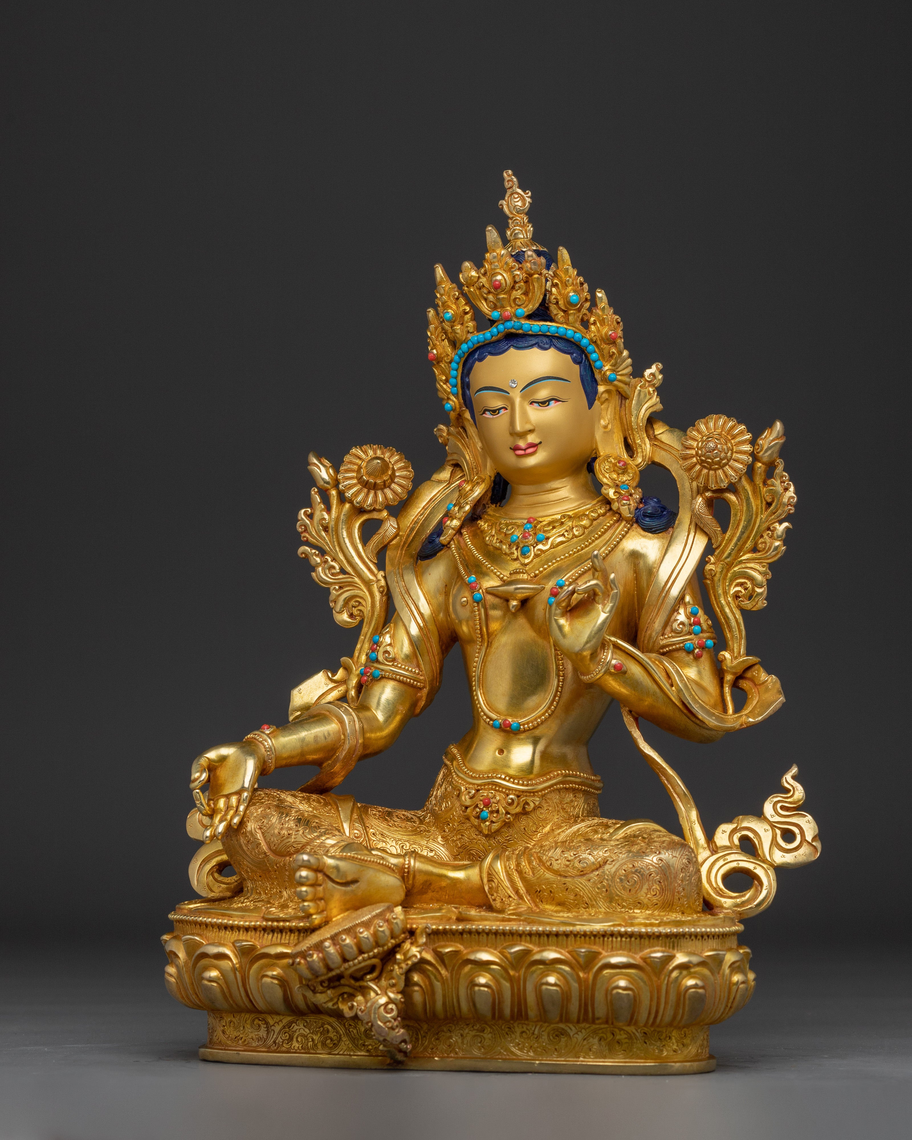 Green Tara Artwork - Divine Protector Deity | Shyama Tara - Mother of All Buddhas