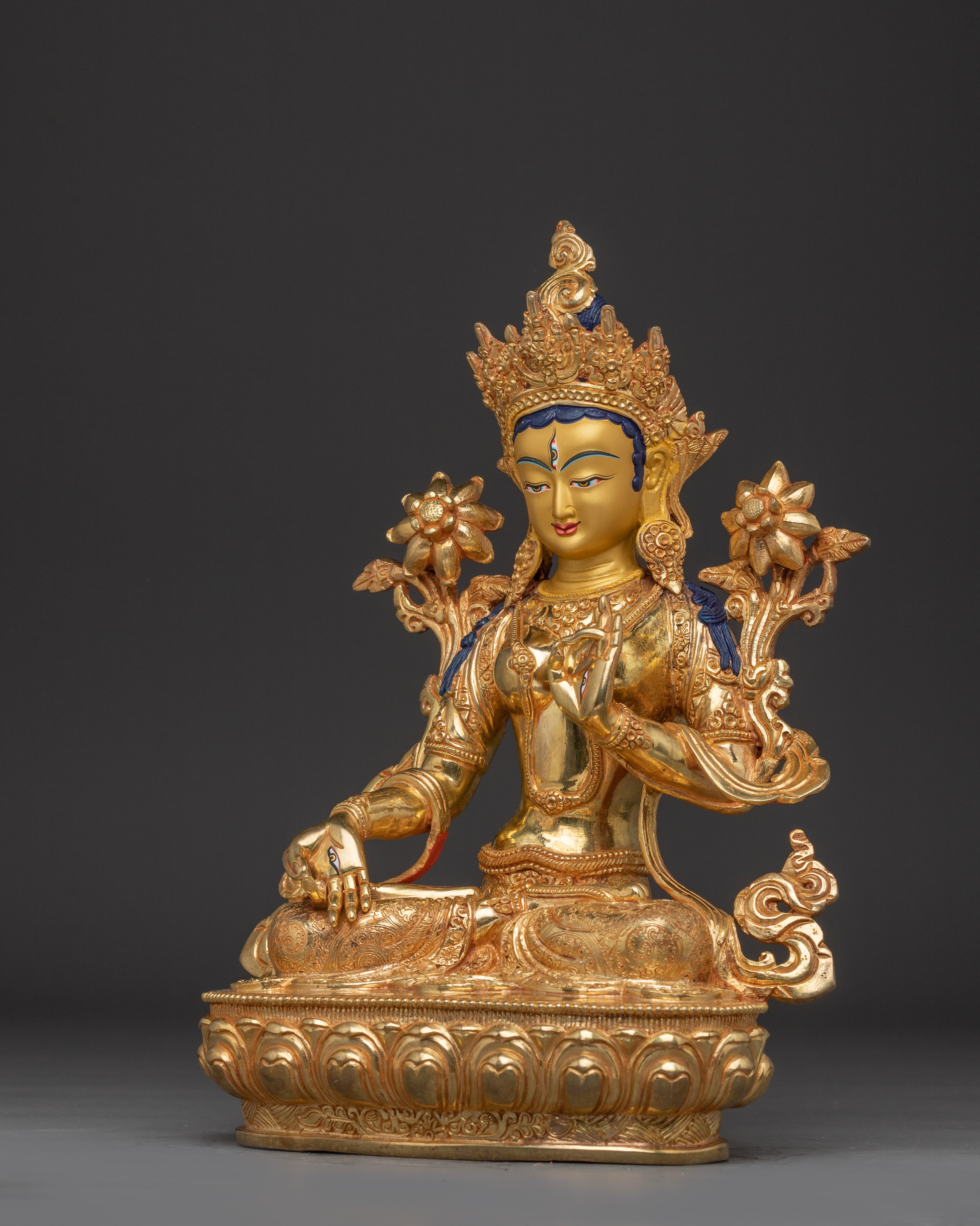 Serene White Tara Sculpture For Meditation | The White Liberator