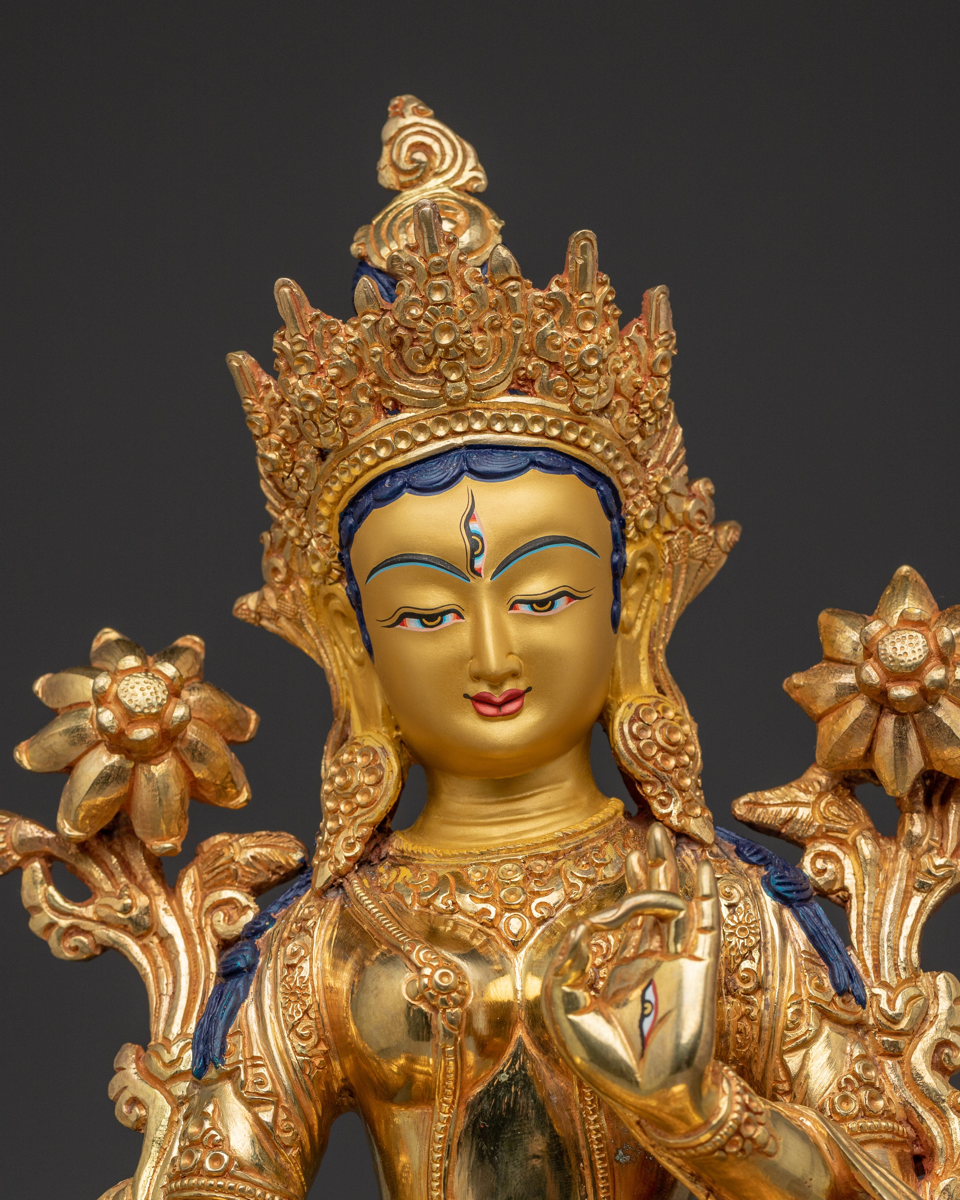 Serene White Tara Sculpture For Meditation | The White Liberator