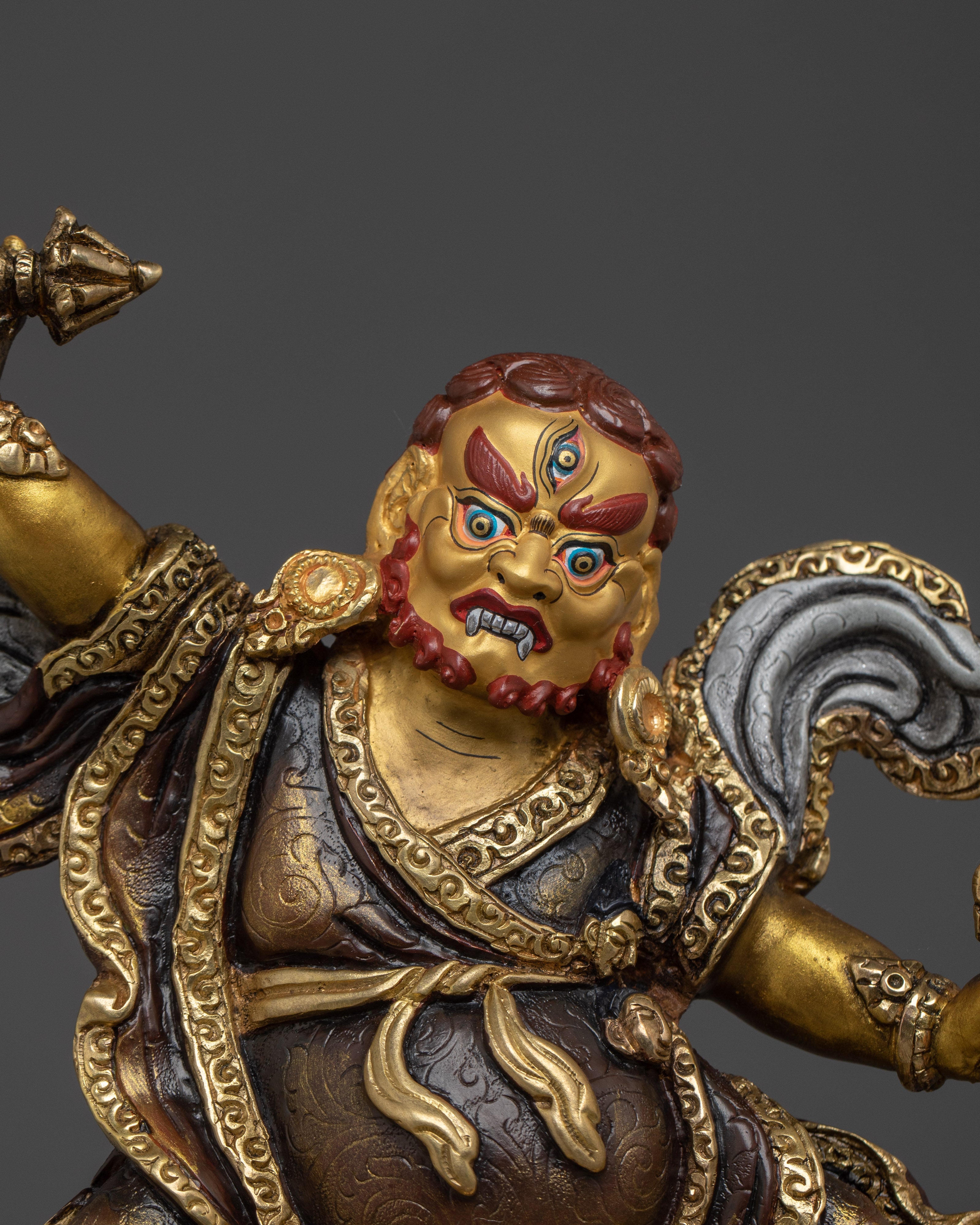 Sculpture of Dorje Drollo | Wrathful Protector Deity