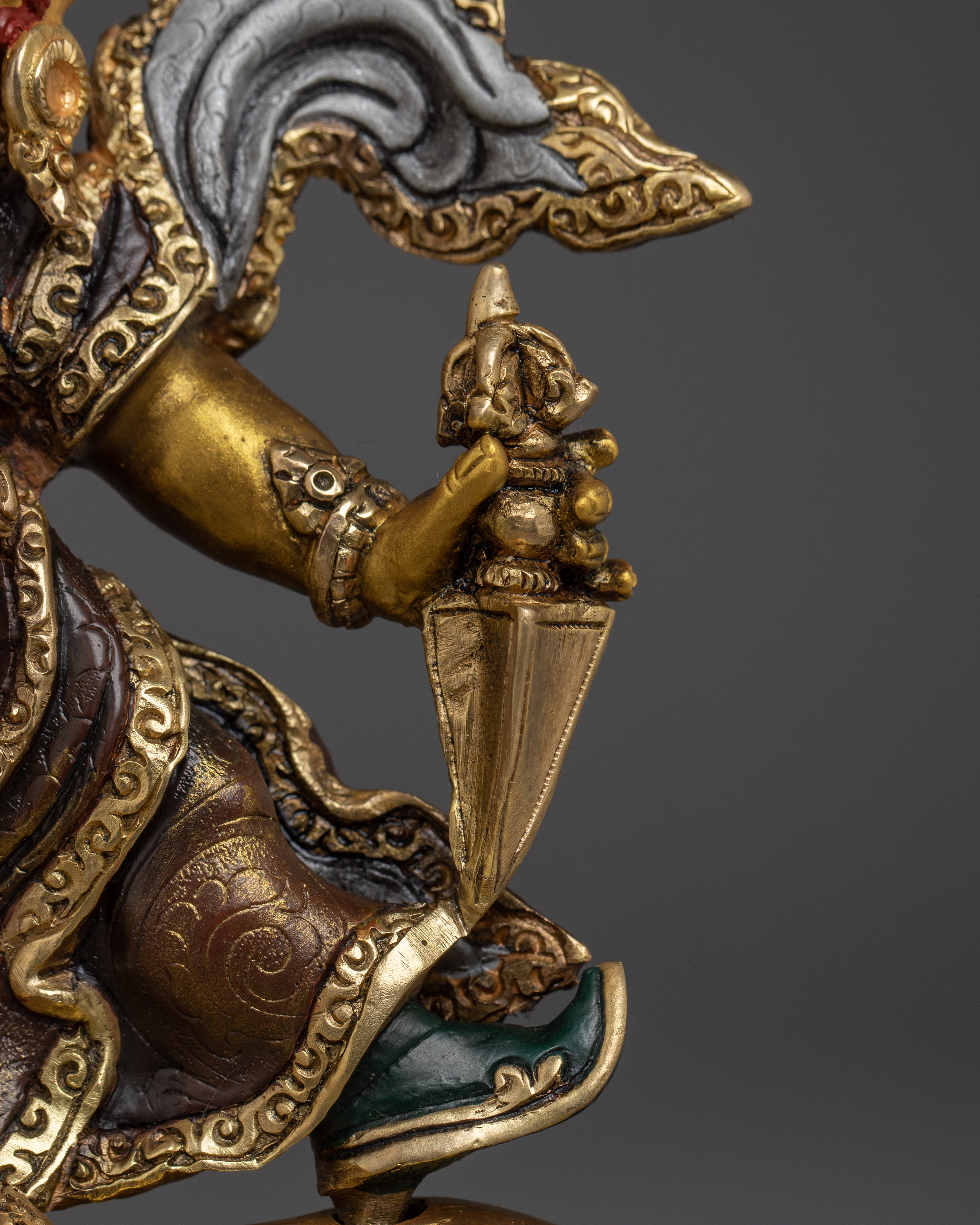 Sculpture of Dorje Drollo | Wrathful Protector Deity