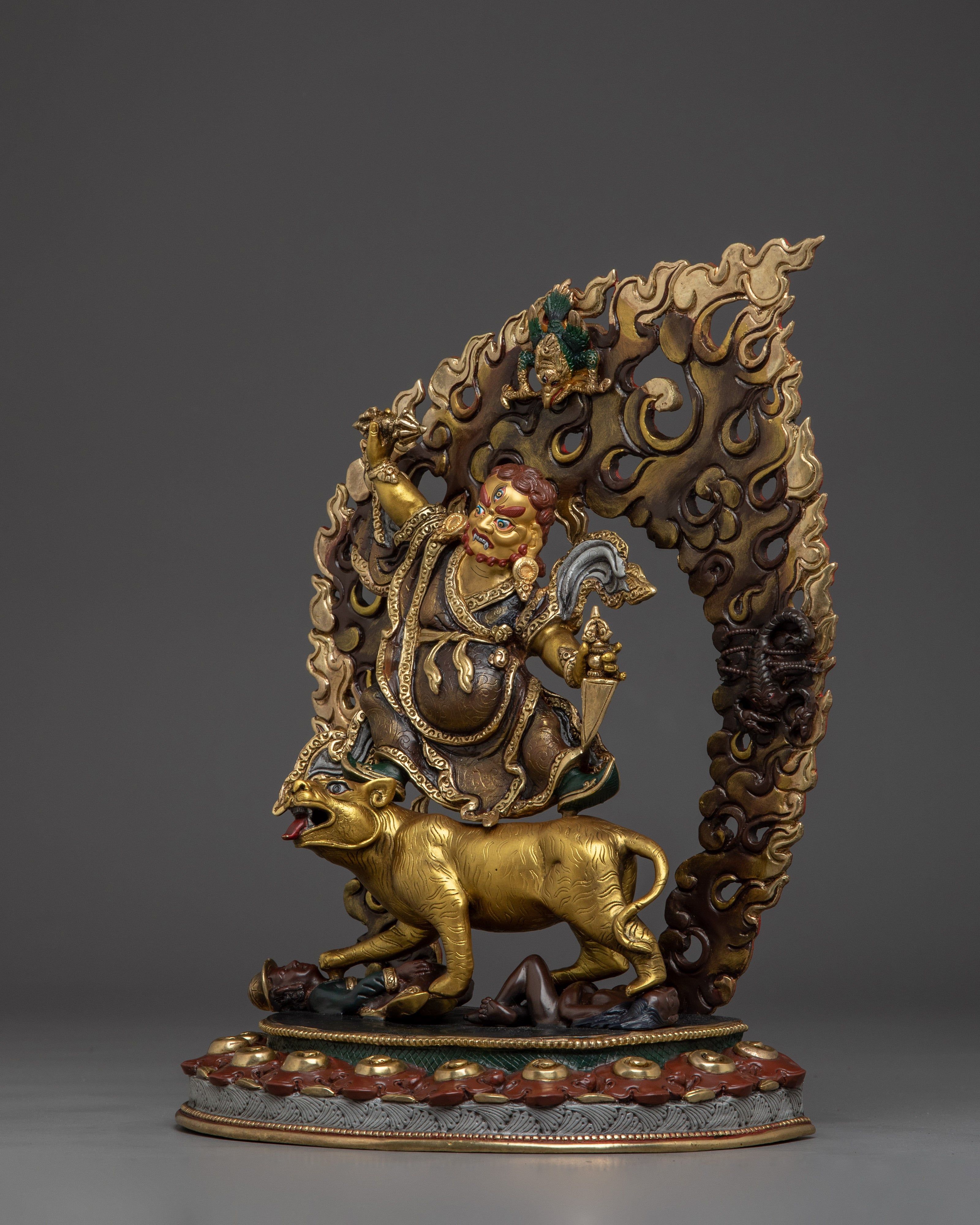 Sculpture of Dorje Drollo | Wrathful Protector Deity