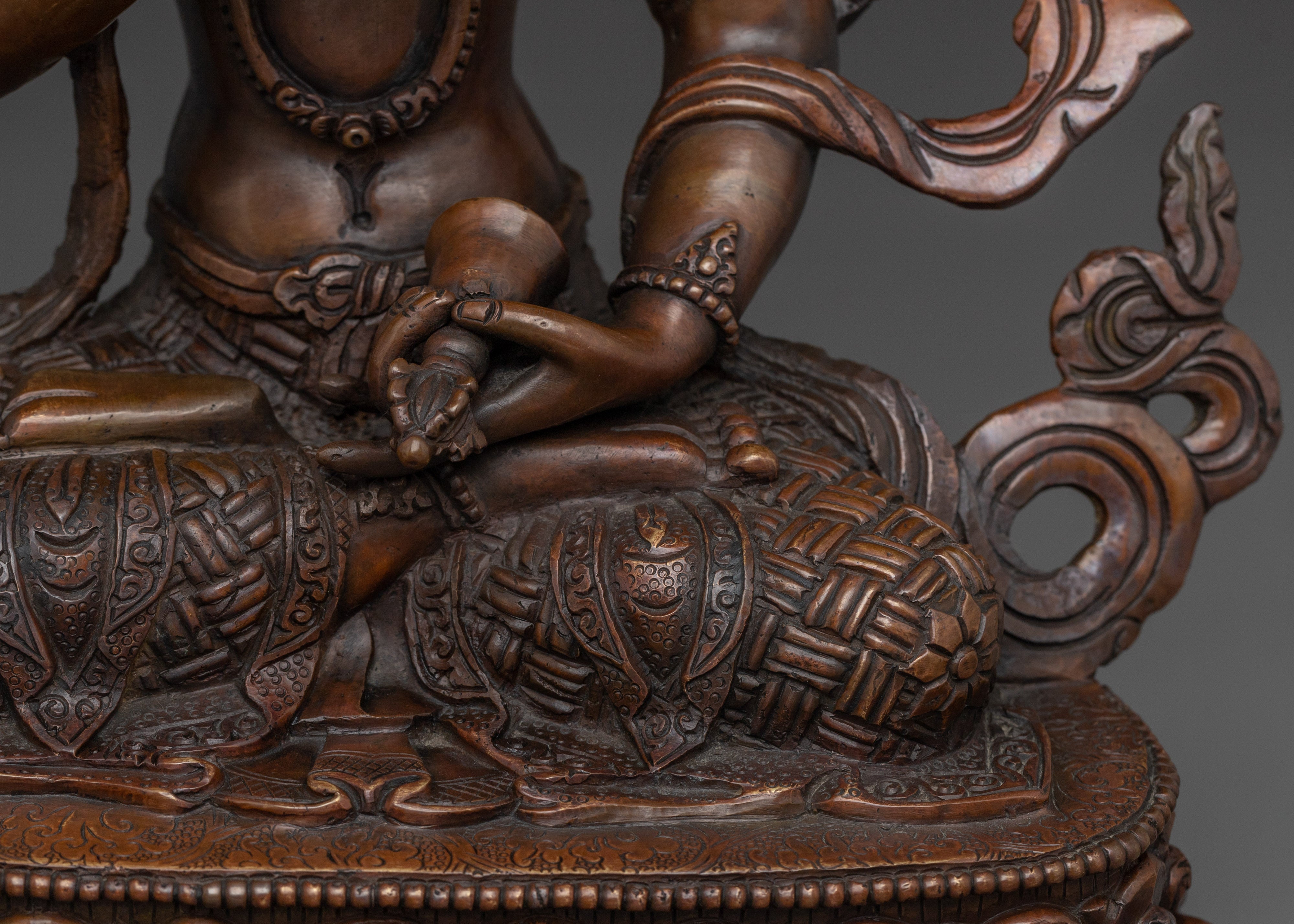 Oxidized Dorje Sempa Artwork | Vajrasattva - Embodiment of Purification
