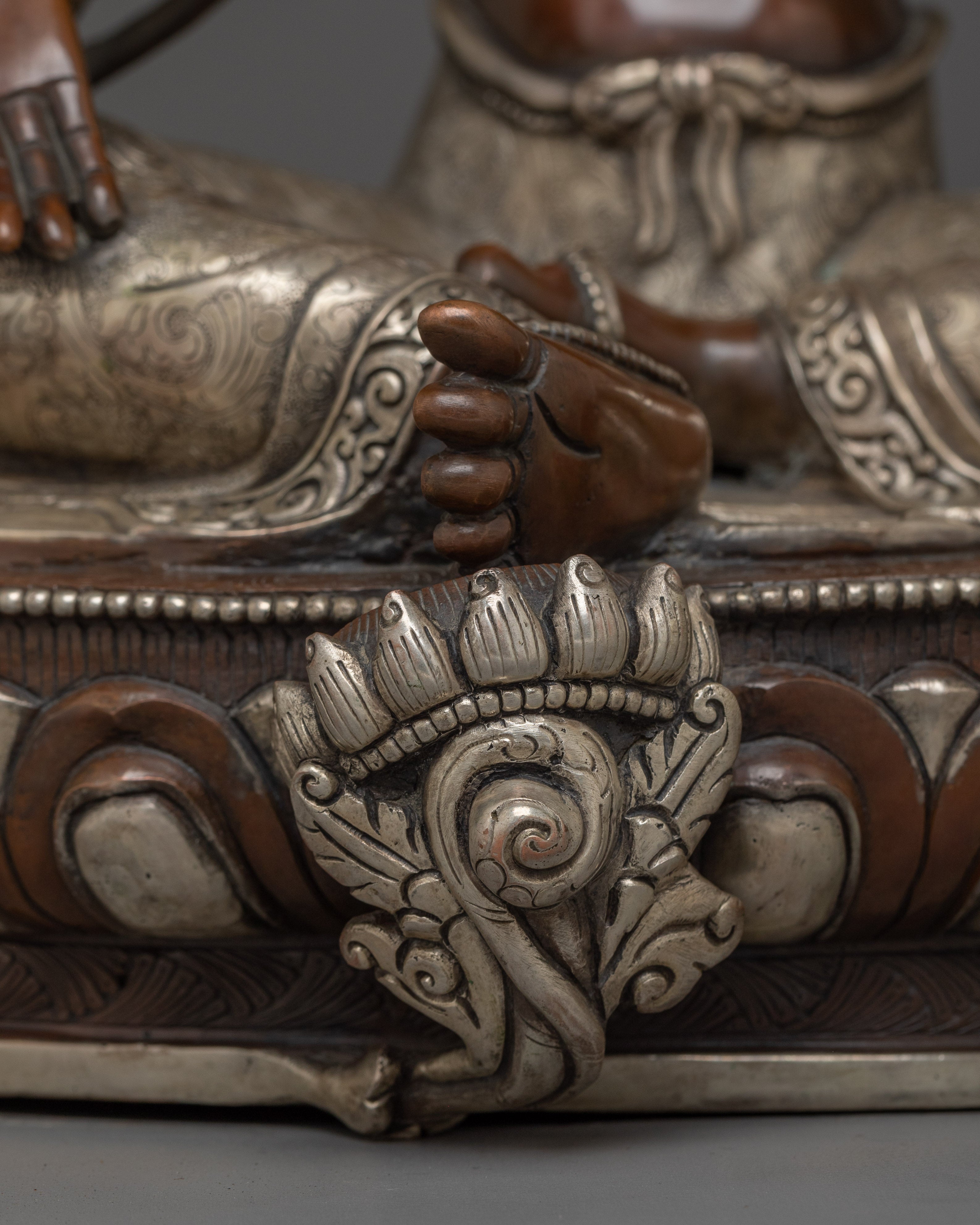 15.7 Inch Oxidized Green Tara Figurine | Symbol of Compassion