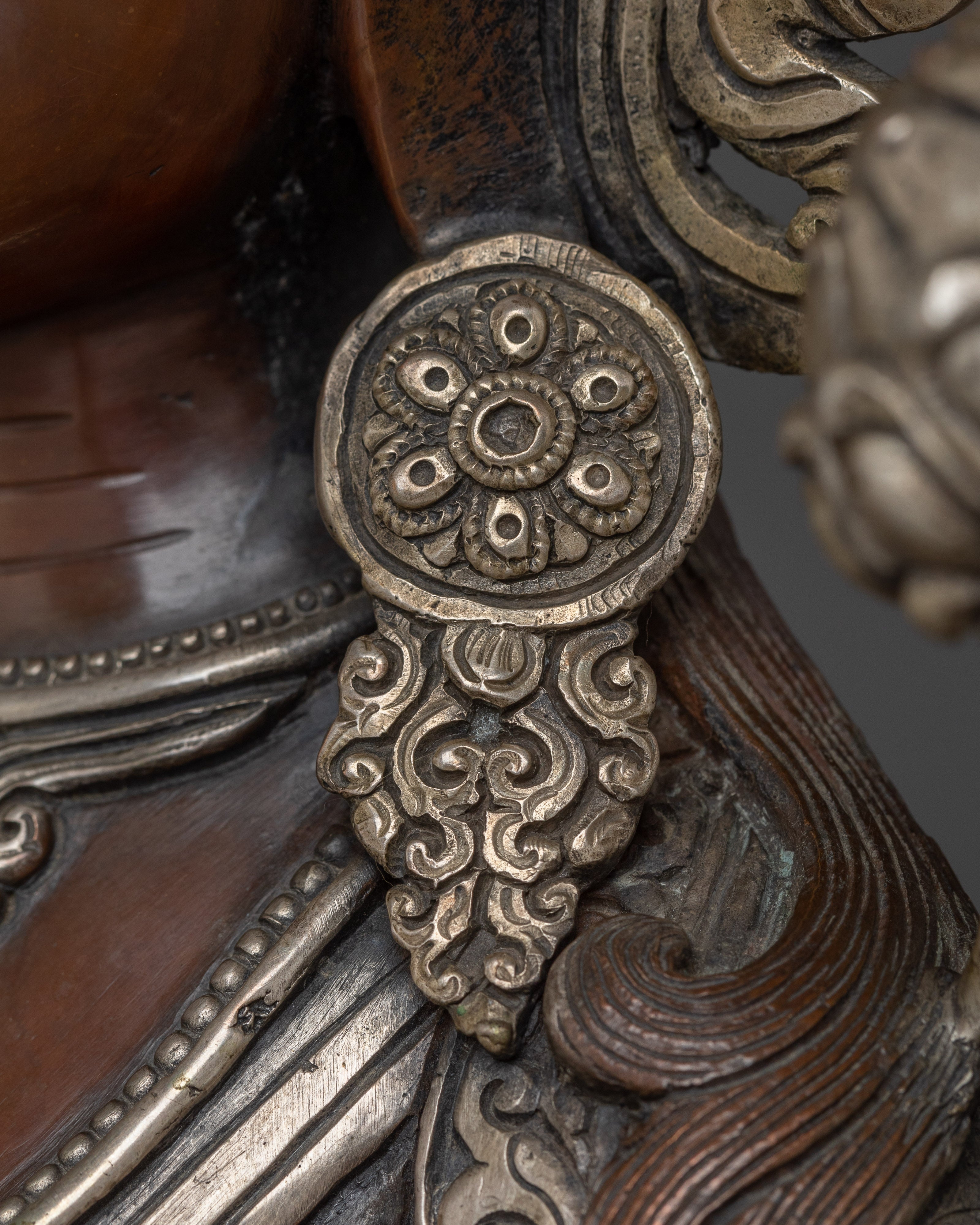 15.7 Inch Oxidized Green Tara Figurine | Symbol of Compassion