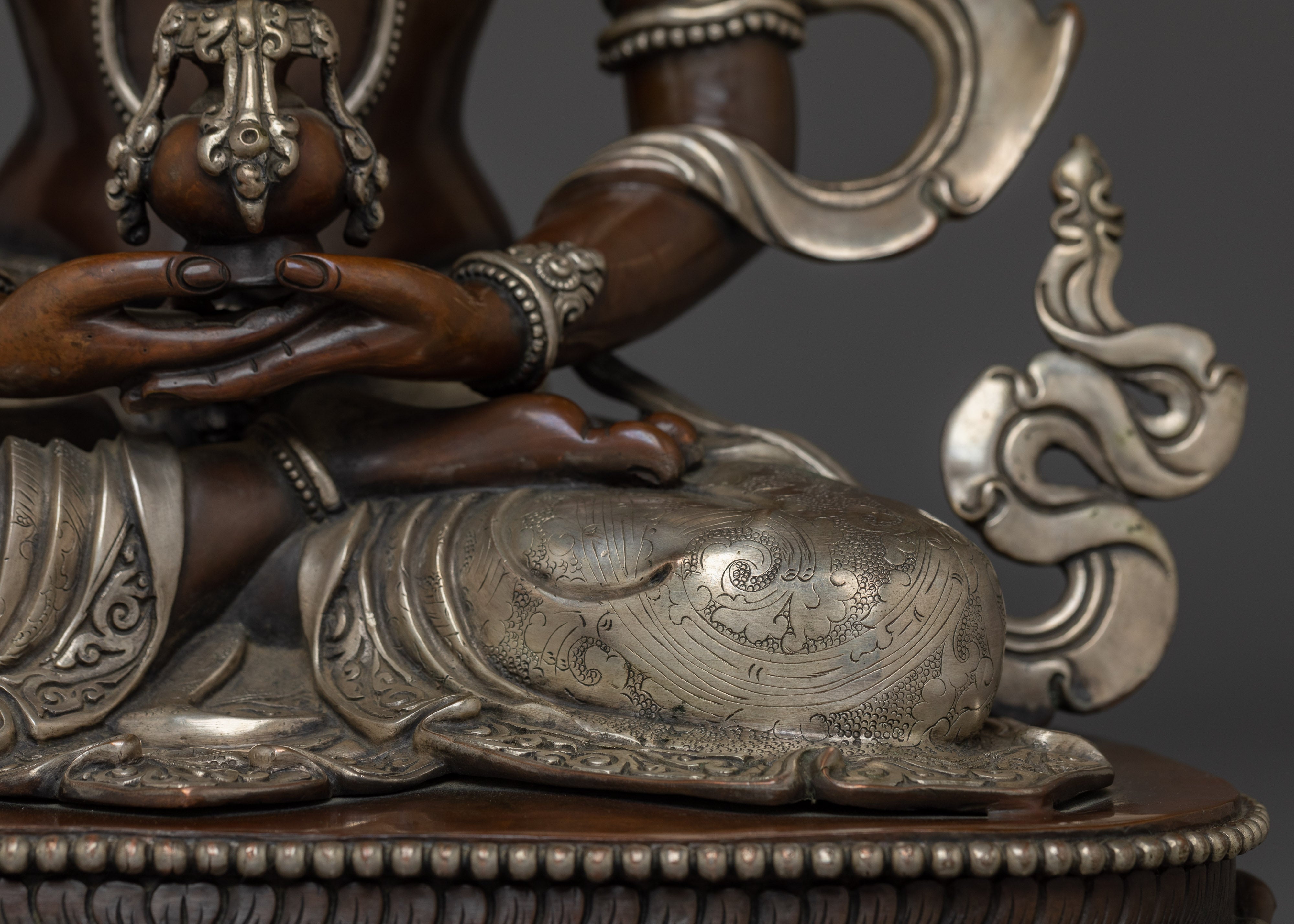 Oxidized Amitayus the Long-Life Buddha Statue | The Long-Life Buddha Art