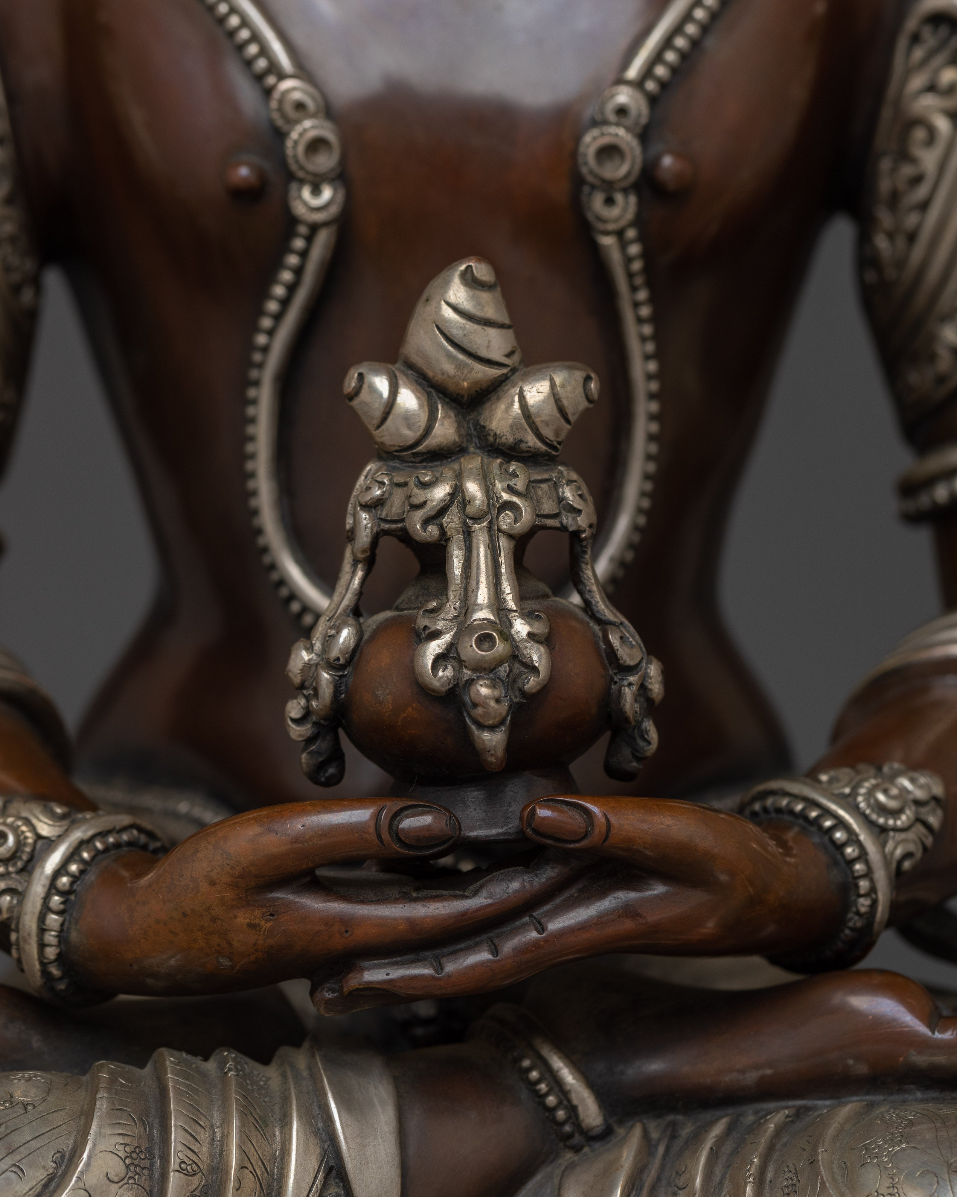 Oxidized Amitayus the Long-Life Buddha Statue | The Long-Life Buddha Art