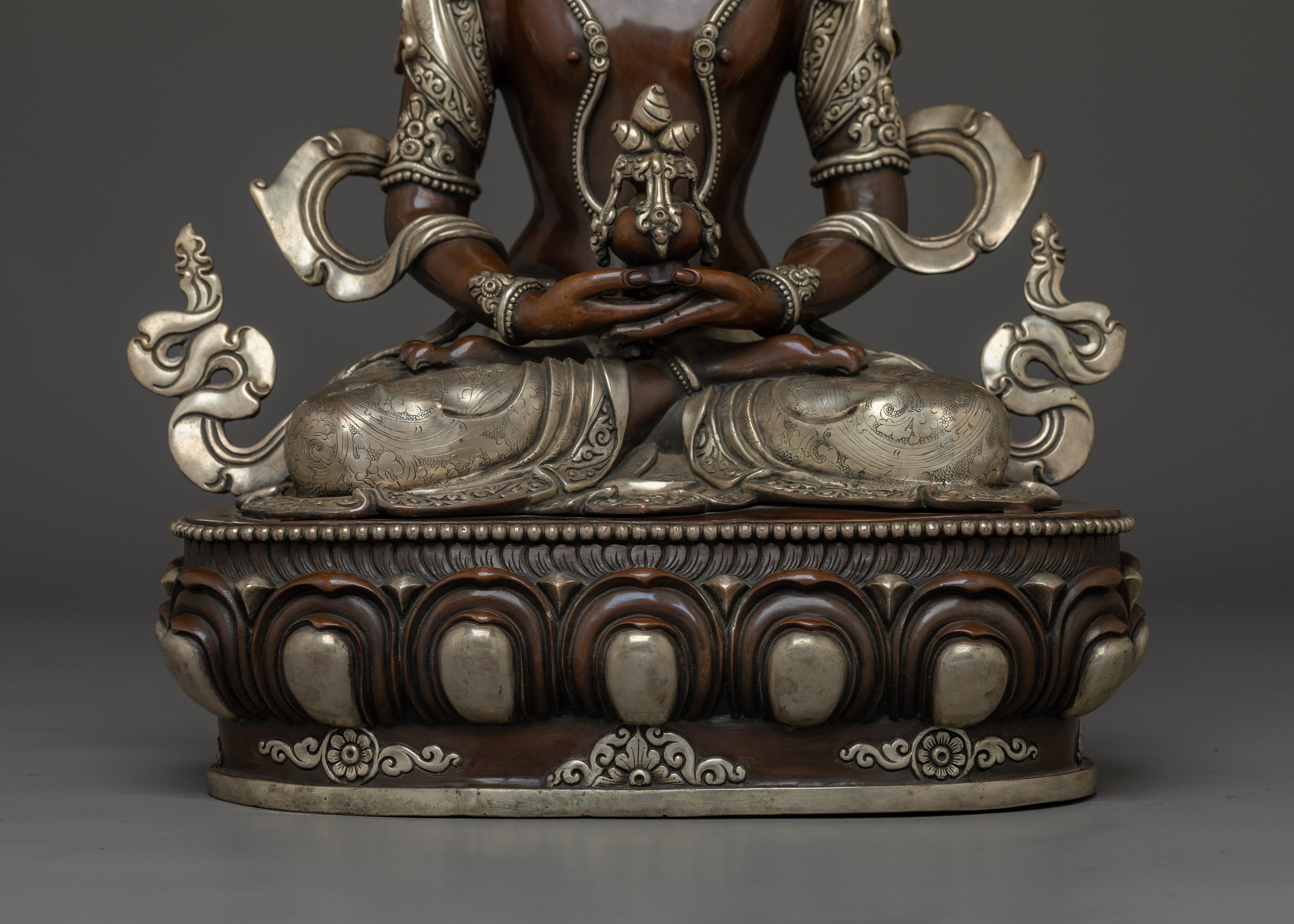 Oxidized Amitayus the Long-Life Buddha Statue | The Long-Life Buddha Art