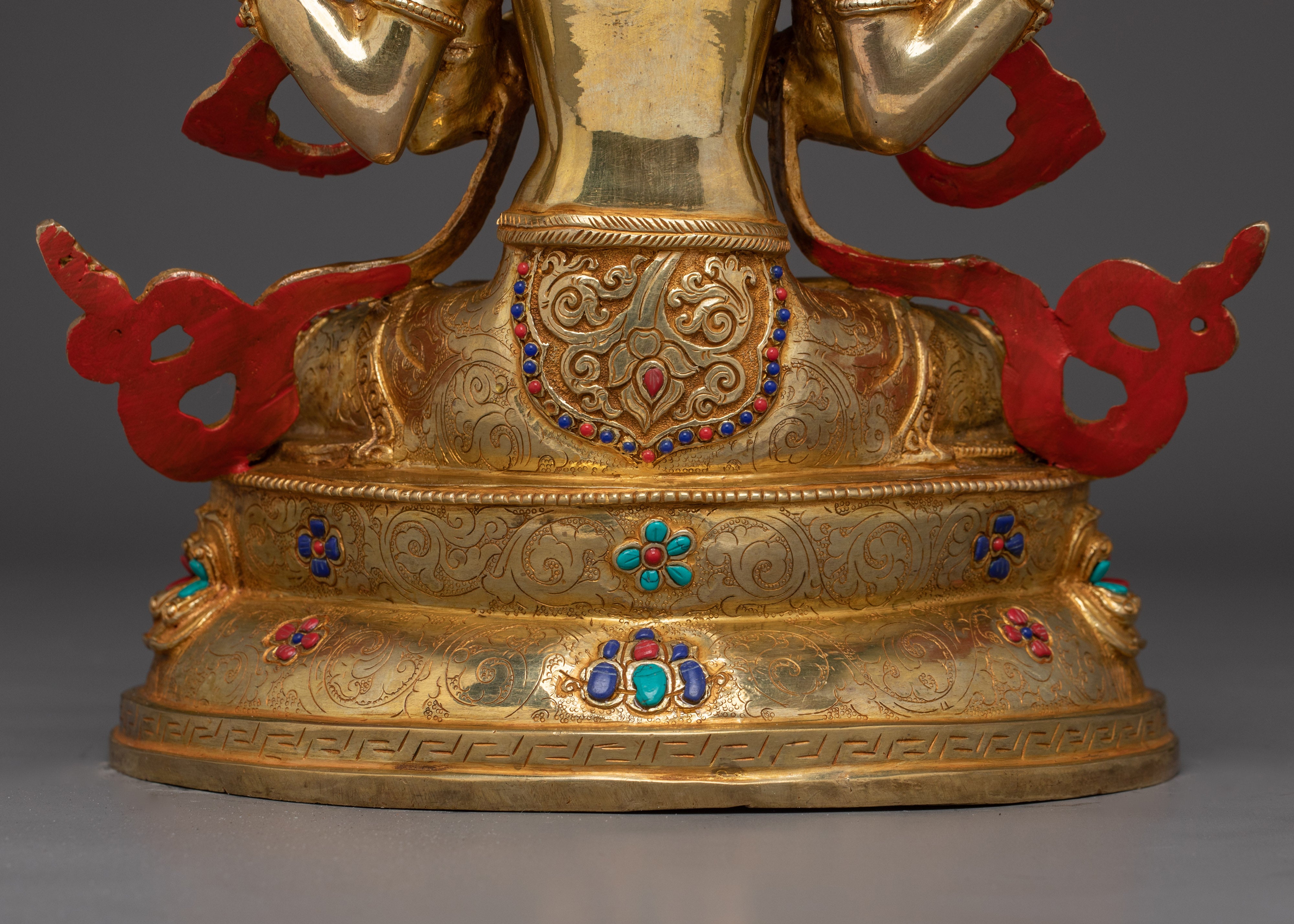 Handmade Buddha Art of Chenrezig | Protector and Healer in Tibetan Buddhism