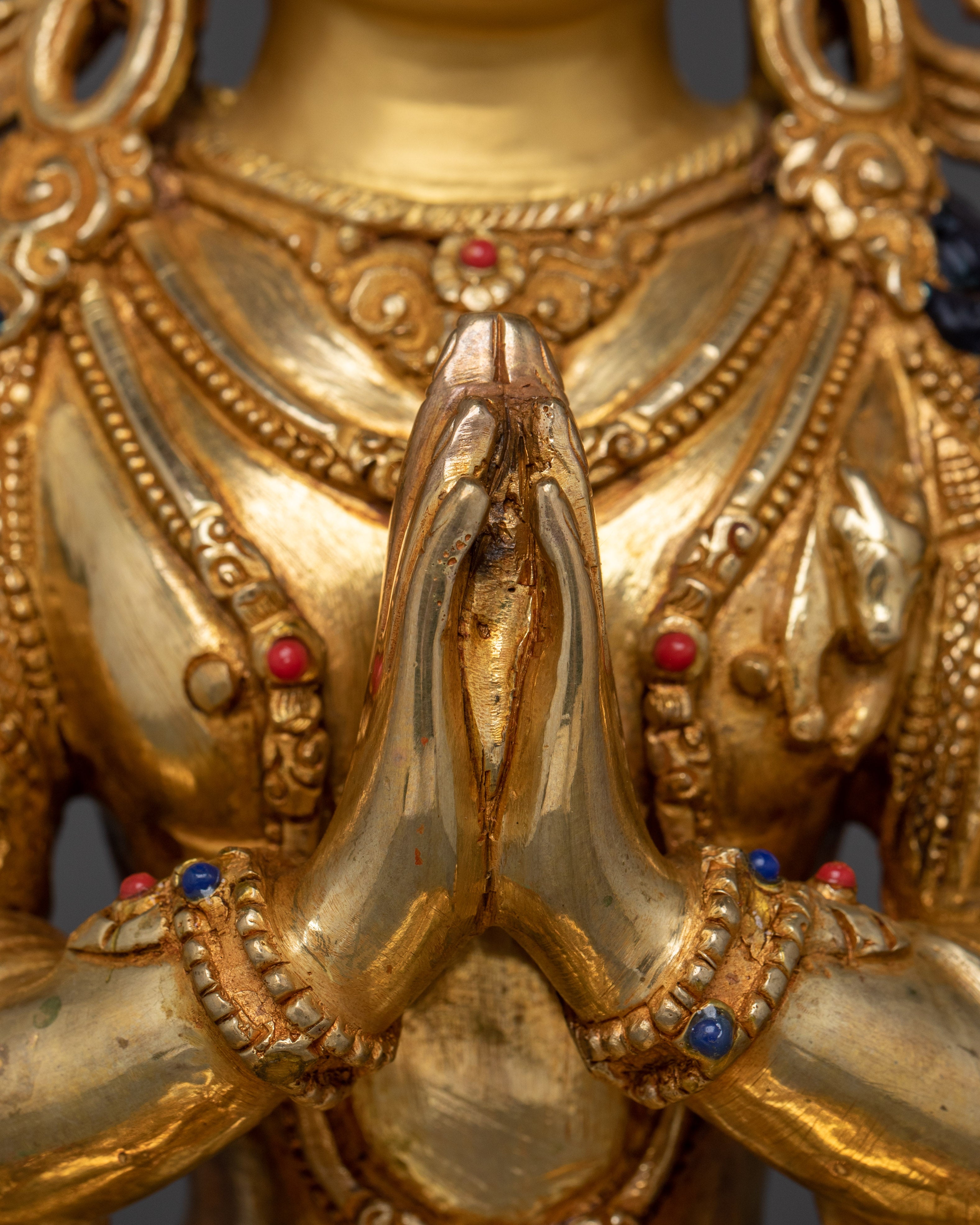 Handmade Buddha Art of Chenrezig | Protector and Healer in Tibetan Buddhism