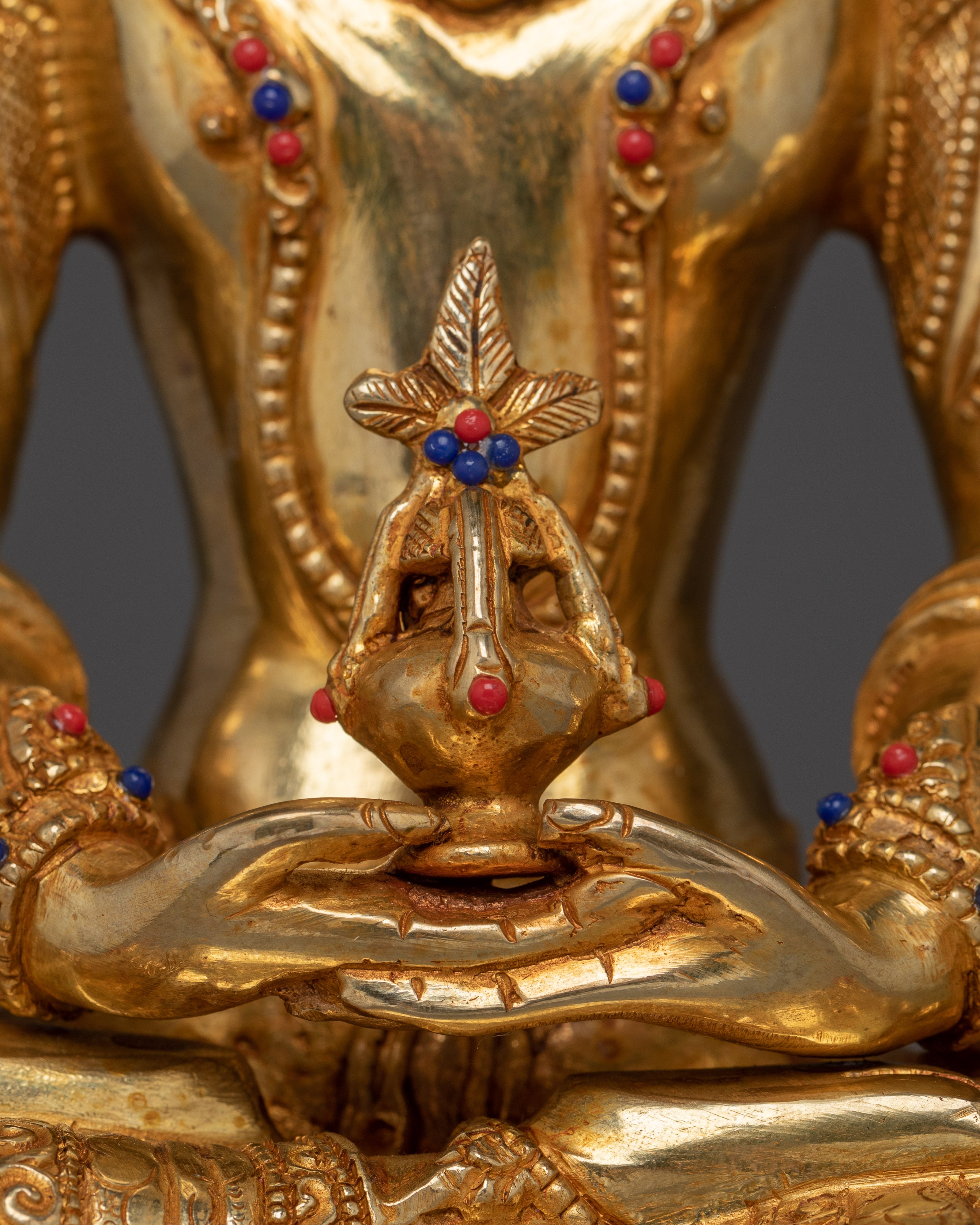 Himalayan Copper Artwork of Amitayus | Deity for Longevity and Blessings