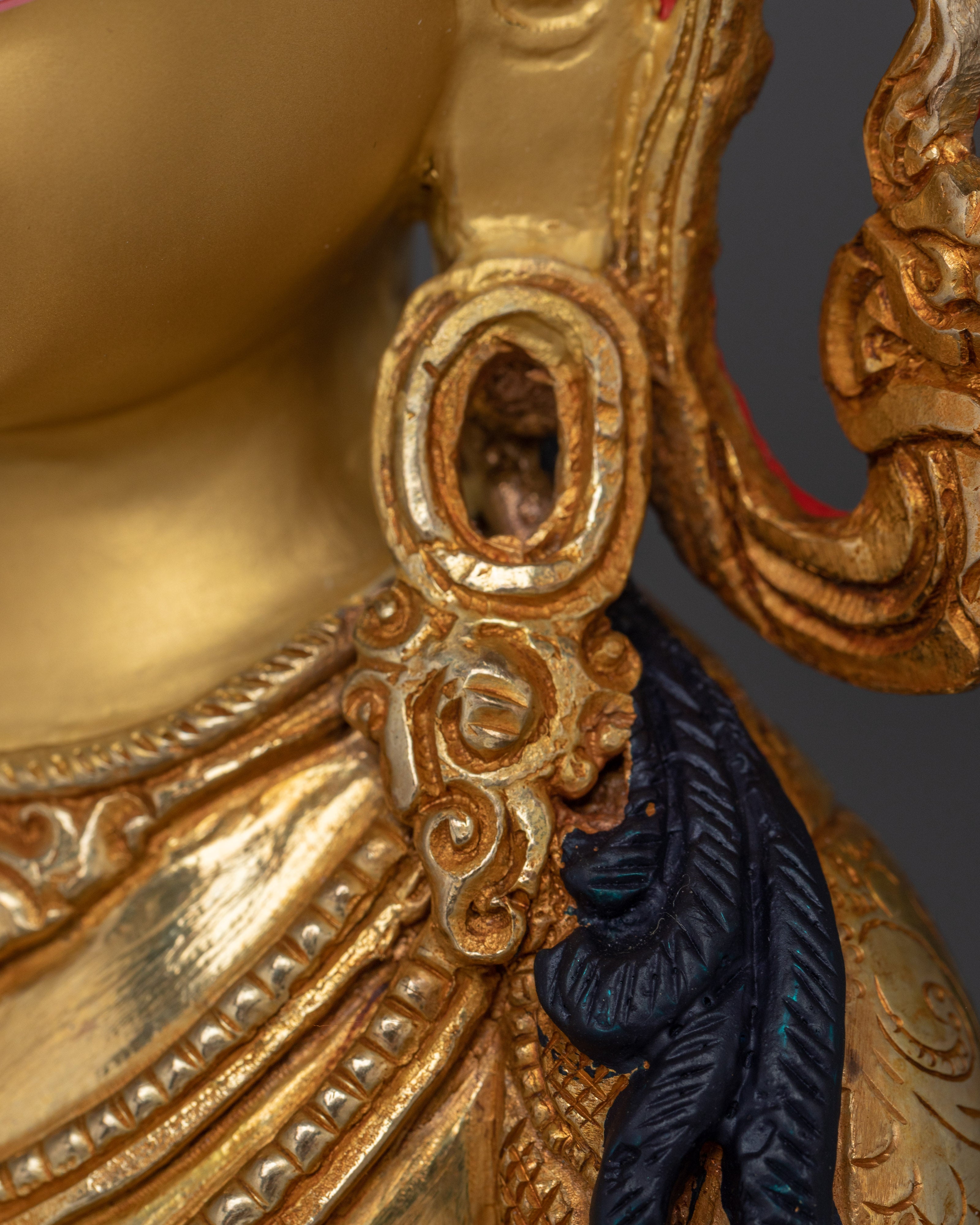 Himalayan Copper Artwork of Amitayus | Deity for Longevity and Blessings