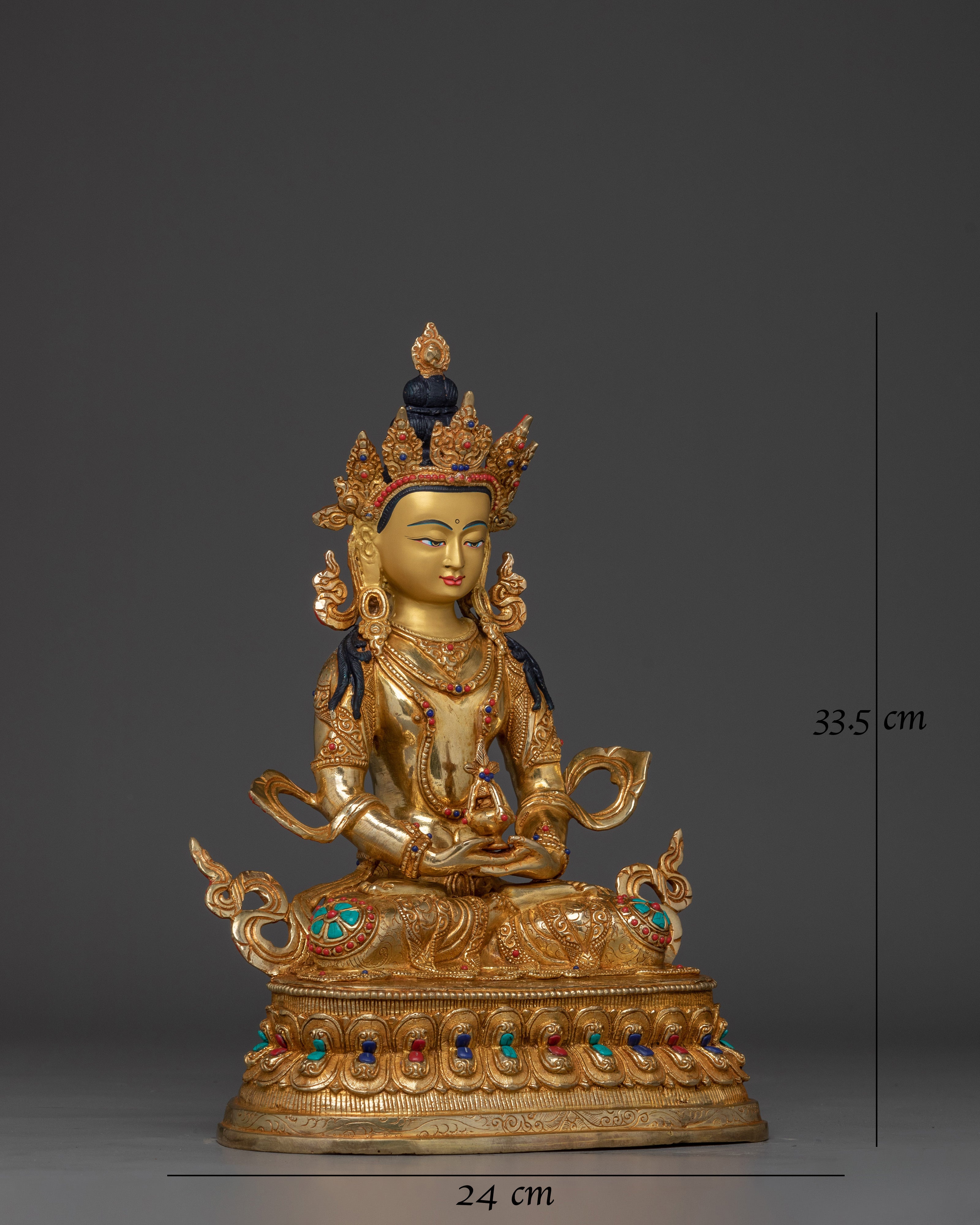 Himalayan Copper Artwork of Amitayus