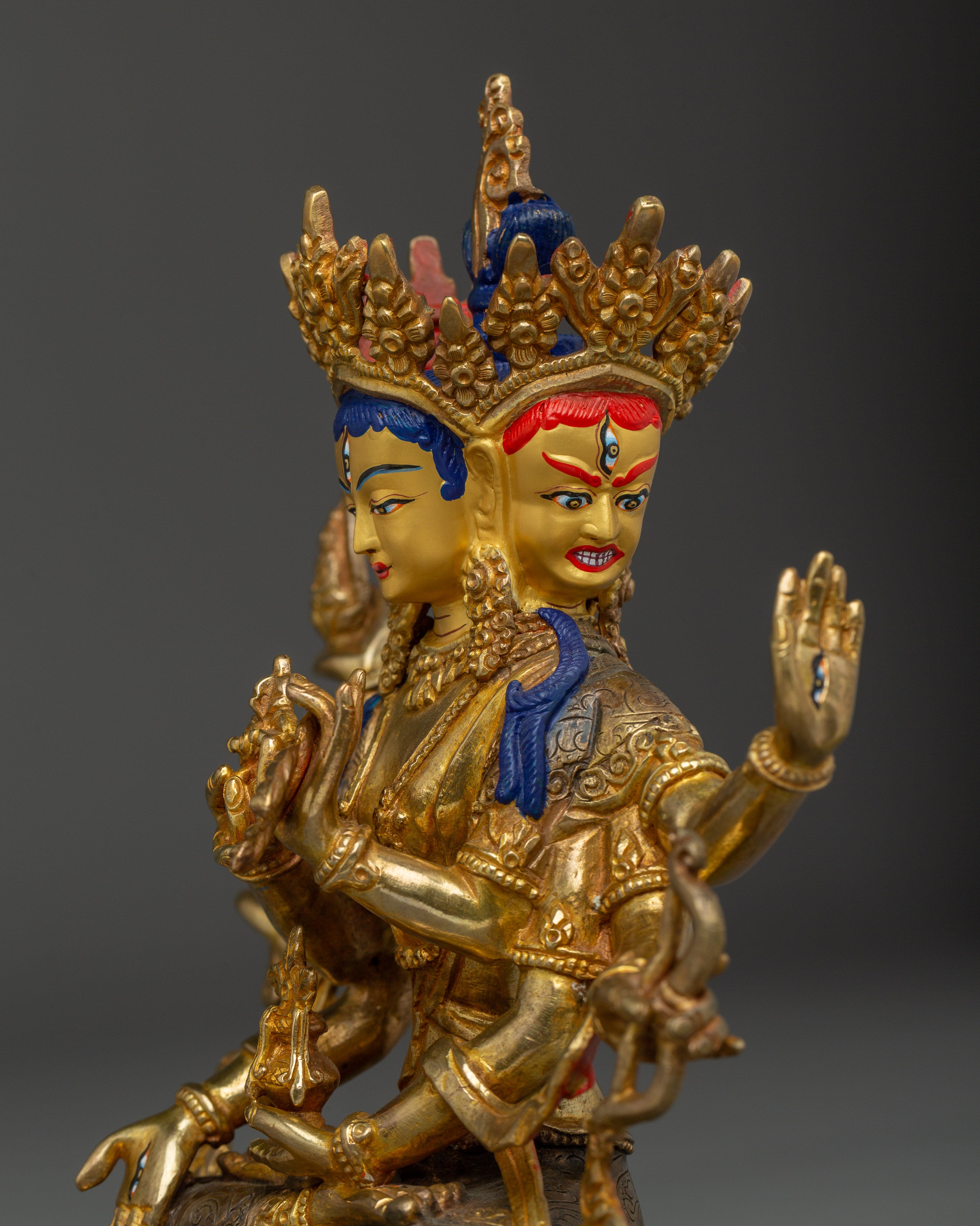 Tibetan Buddhist Deity Namgyalma Copper Statue | Spiritual Protector Sculpture
