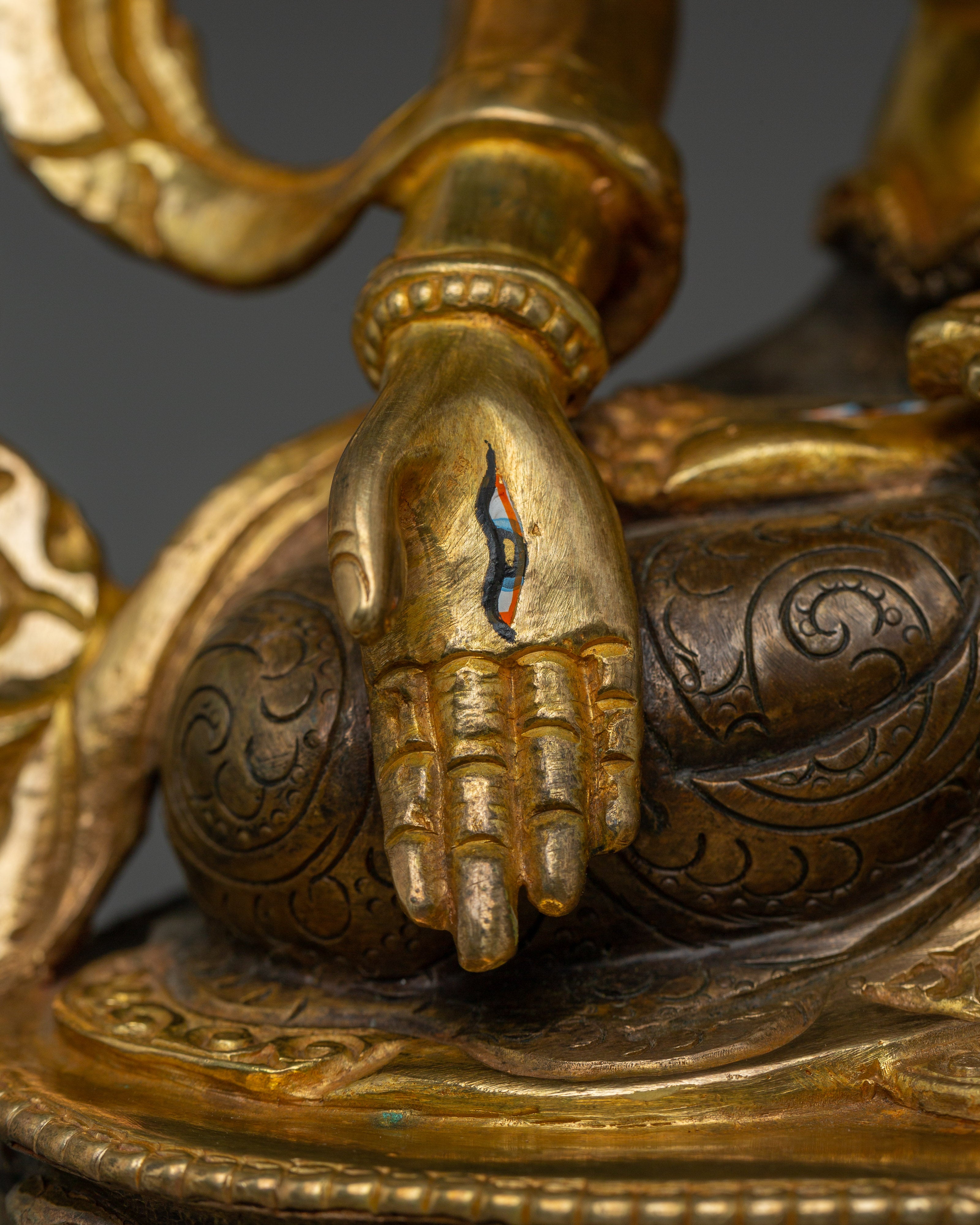 Tibetan Buddhist Deity Namgyalma Copper Statue | Spiritual Protector Sculpture