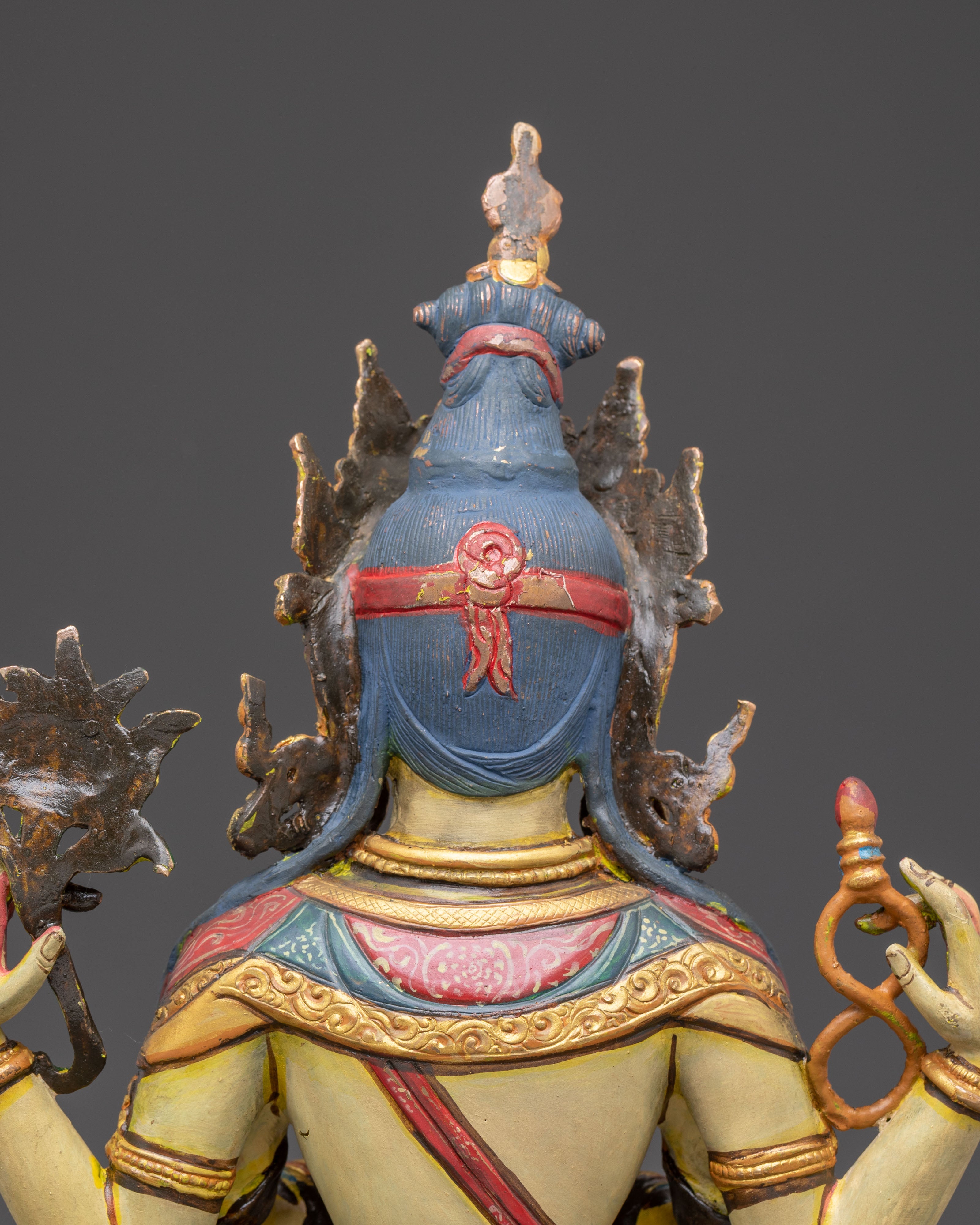 Handmade Himalayan Chenrezig Art Bodhisattva of Wisdom