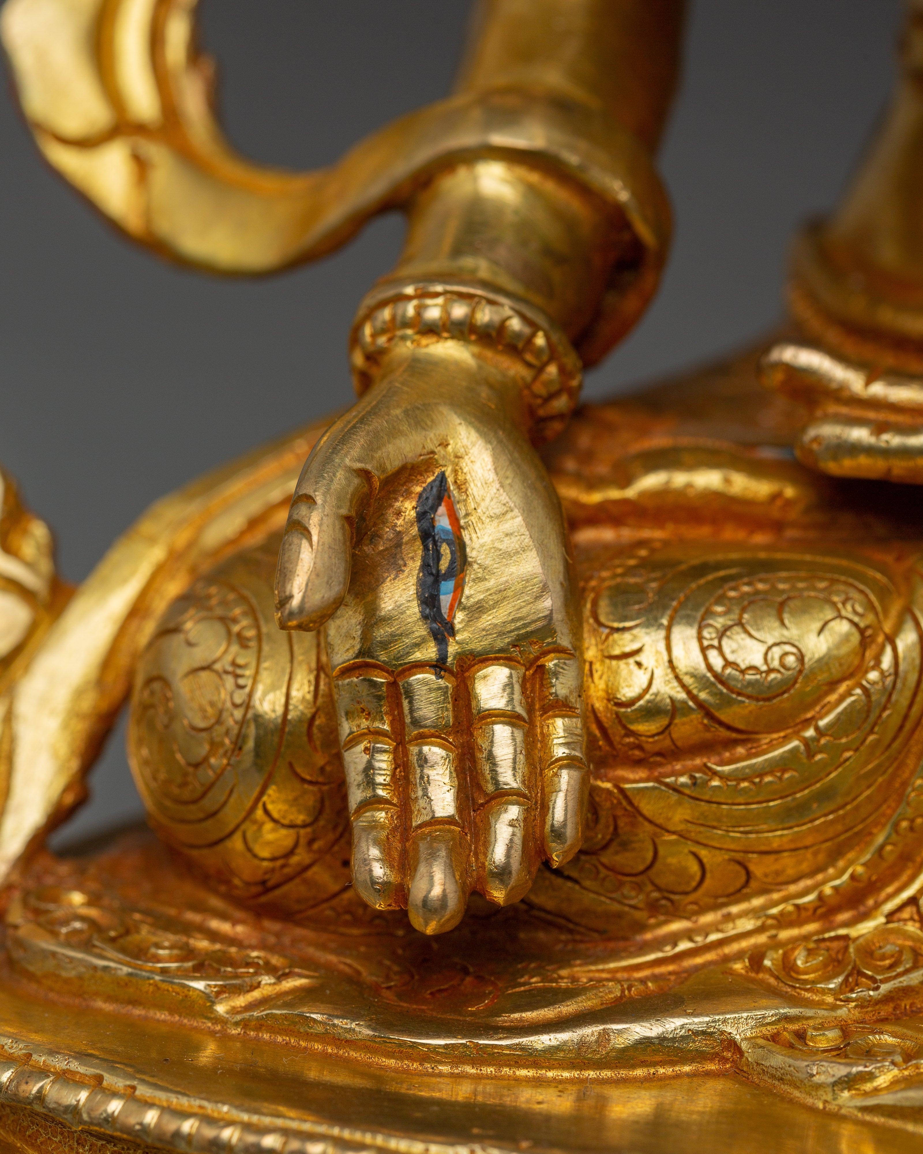 Handmade Namgyalma Copper and Gold Gilded Statue | Spiritual Altar and Meditation