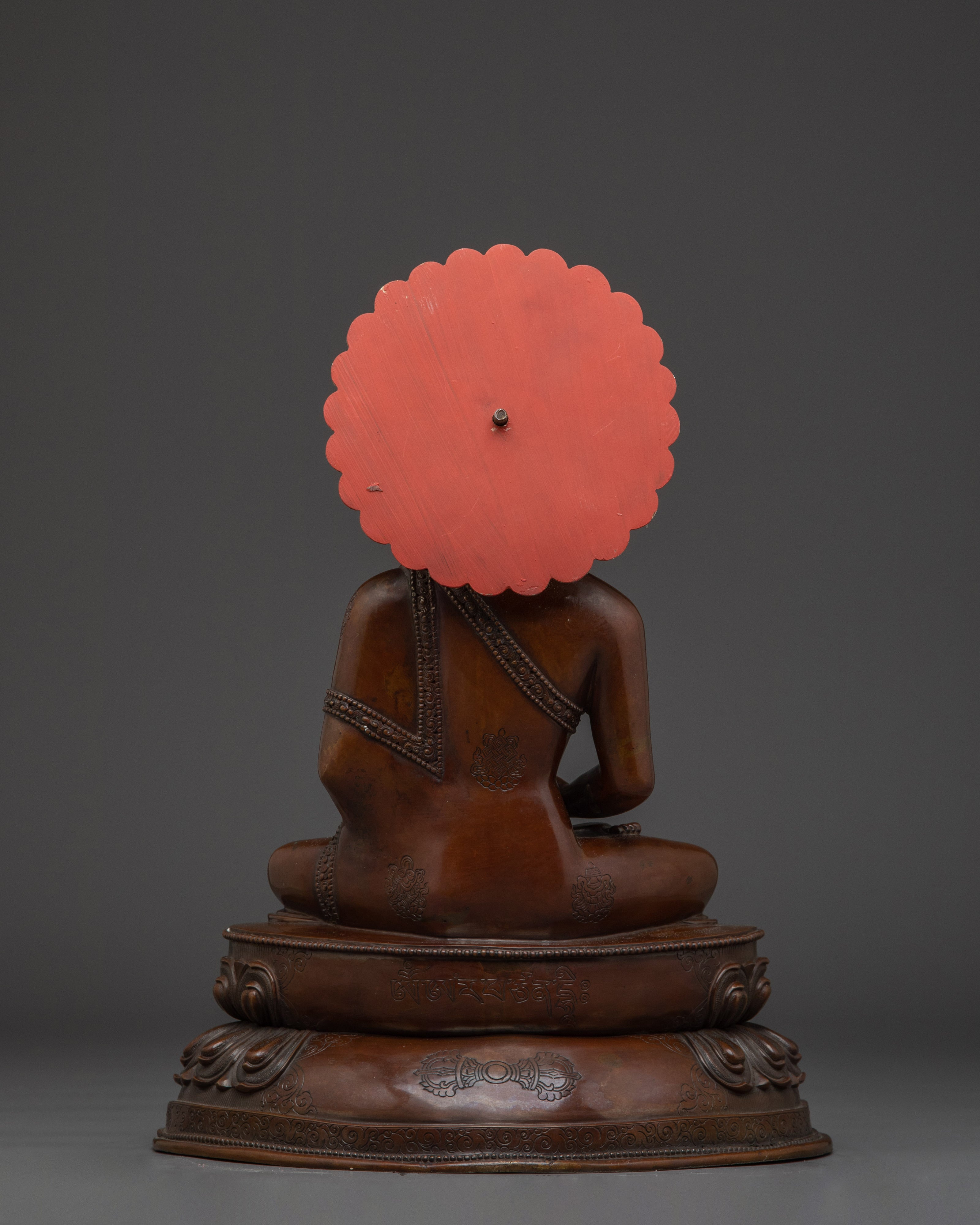 Elegant Copper Amitabha Buddha Statue | TIbetan Spiritual Meditation Decor
