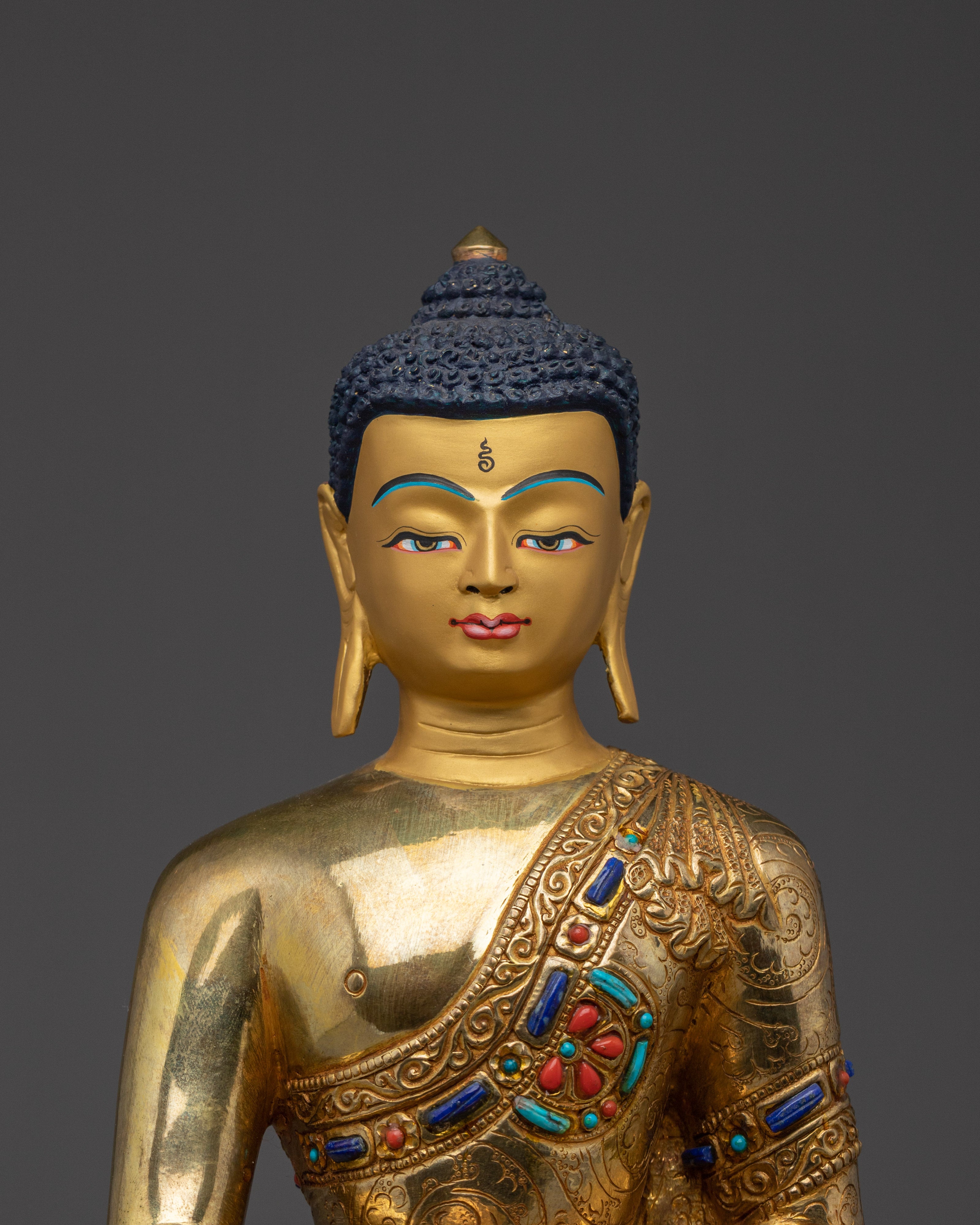 Paragon of Peace Shakyamuni Buddha | 24K Gold Gilded Statue