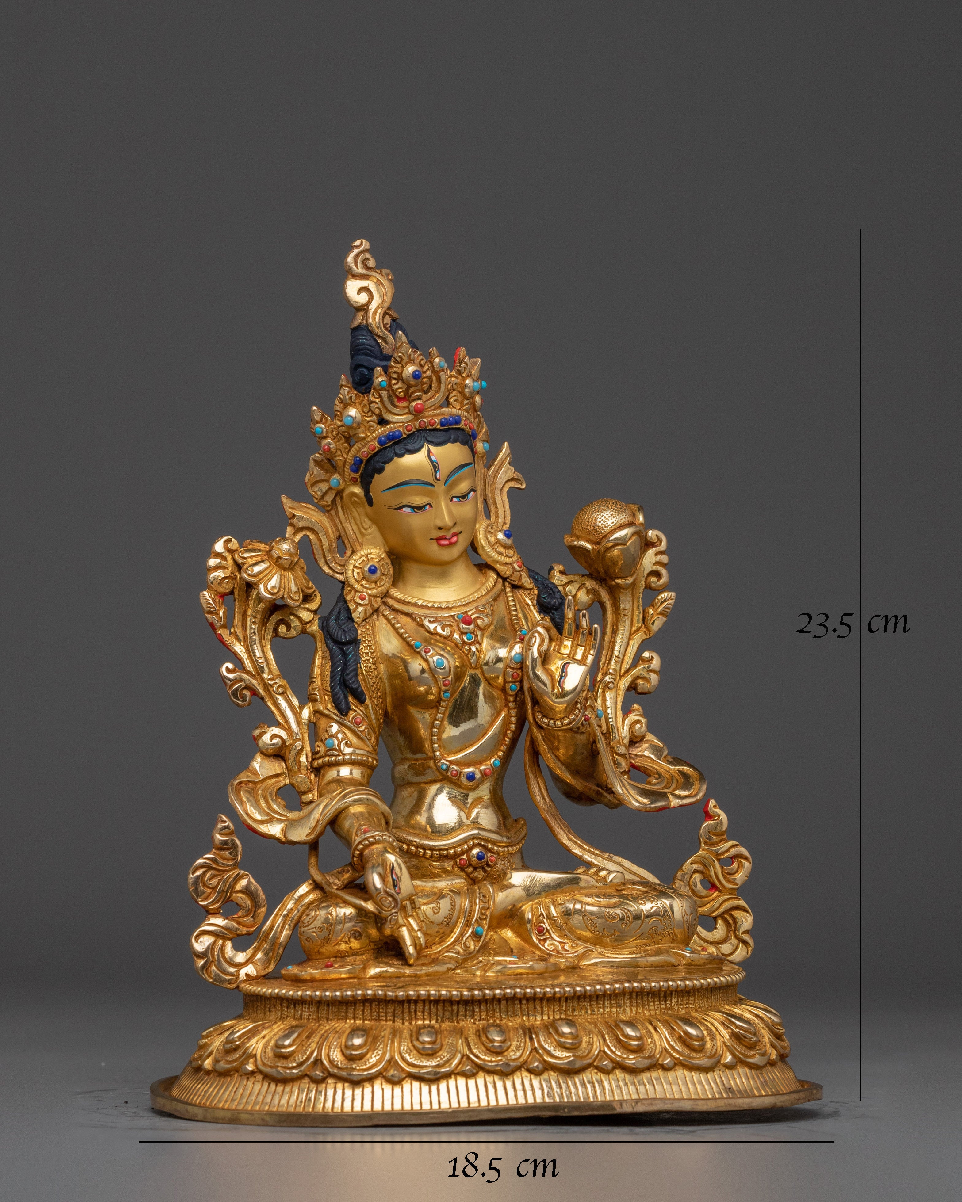 Divine Feminine White Tara Figurine | Enlightenment Symbol