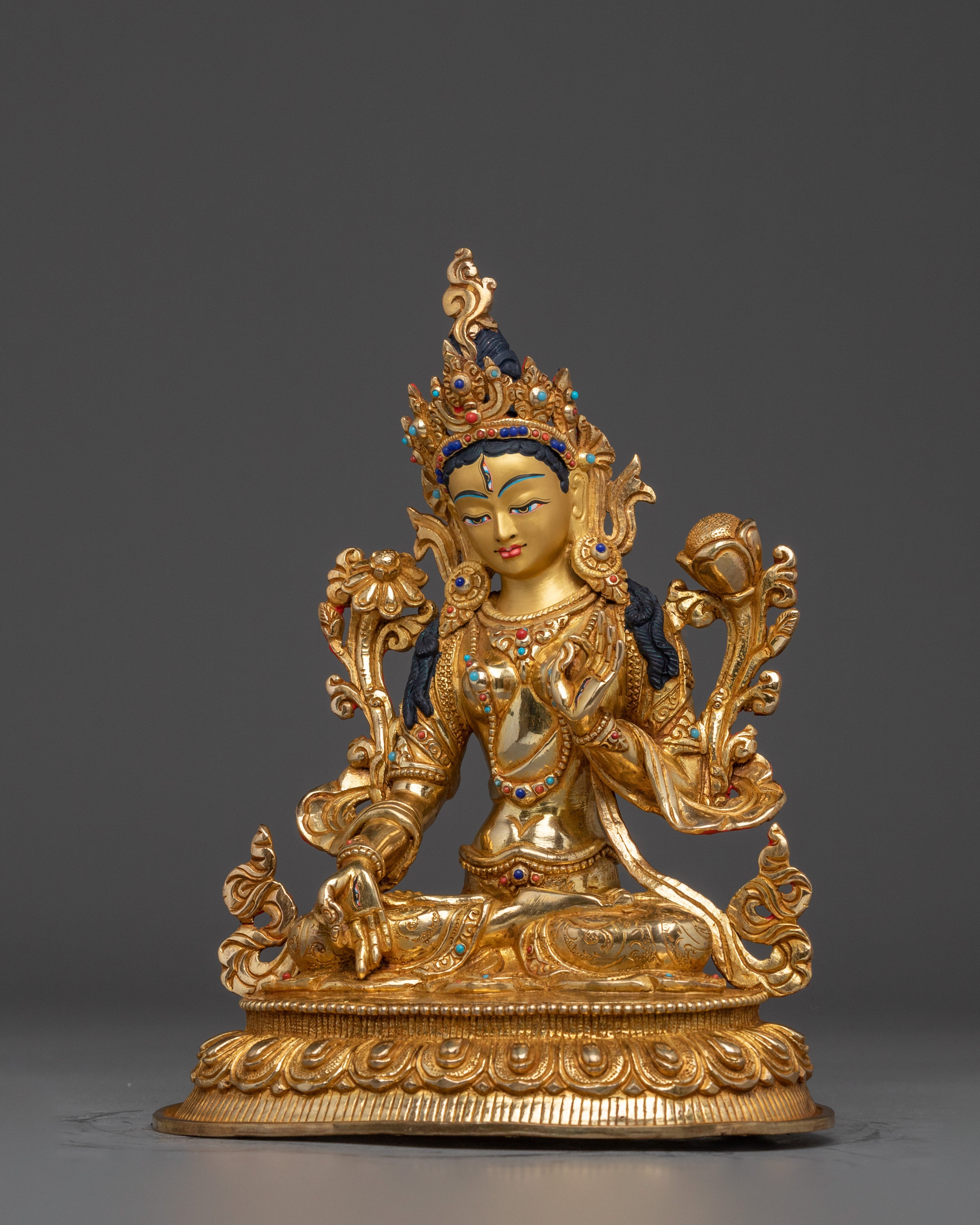 Divine Feminine White Tara Figurine | Enlightenment Symbol