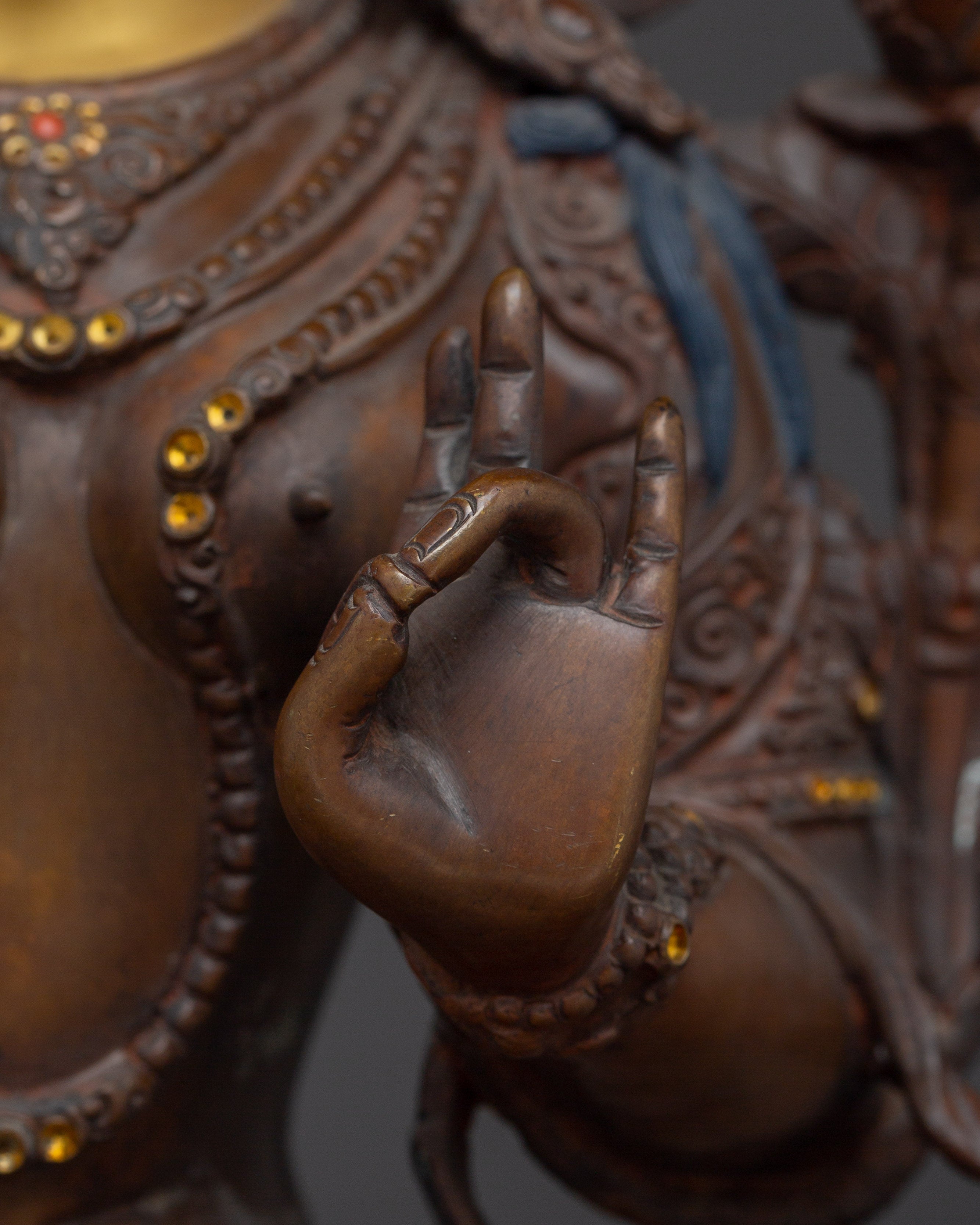 Handmade Exquisite Green Tara Art | Embodiment of Compassion and Swift Protection