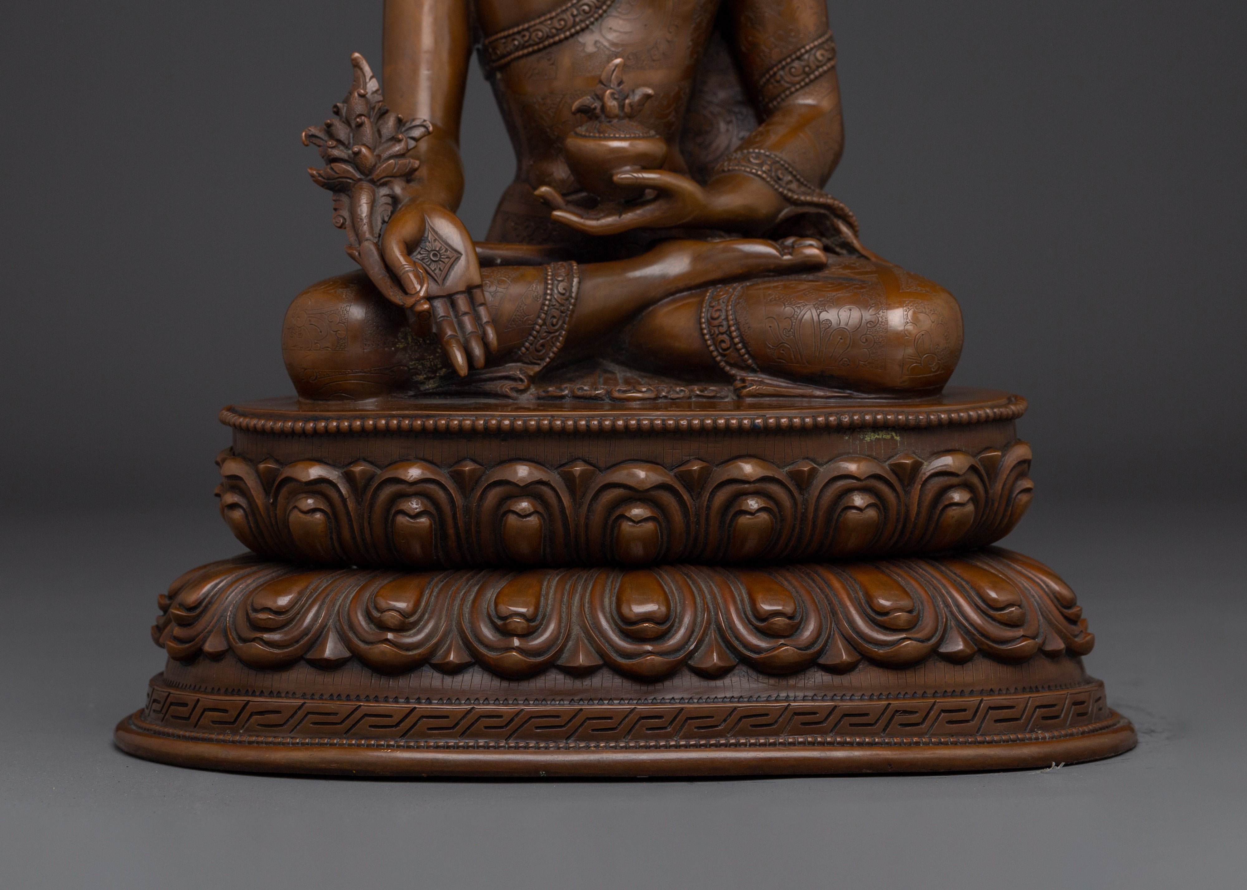 Handmade Healing Deity Medicine Buddha | Divine Source of Healing, Purification